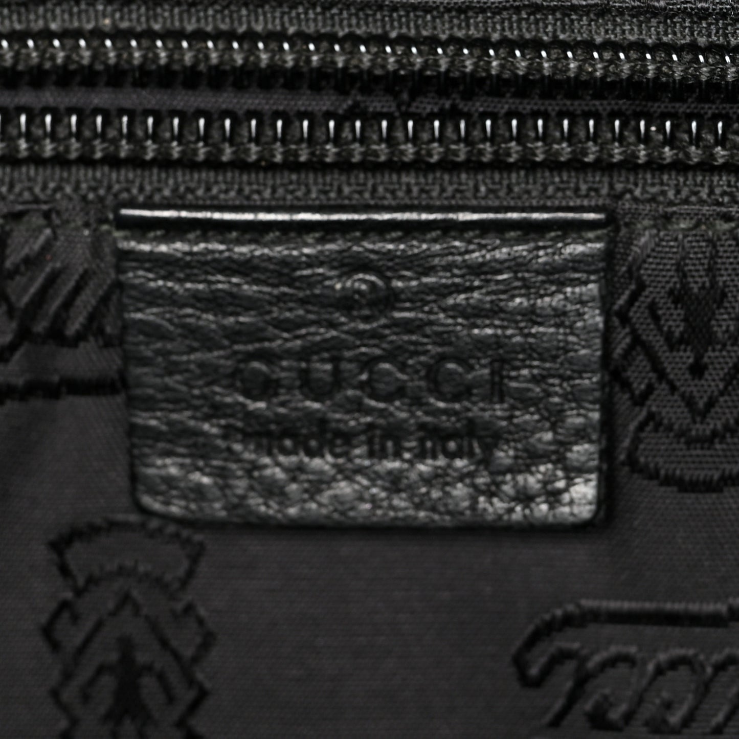 Guccissima Medium Flap Messenger Bag Black