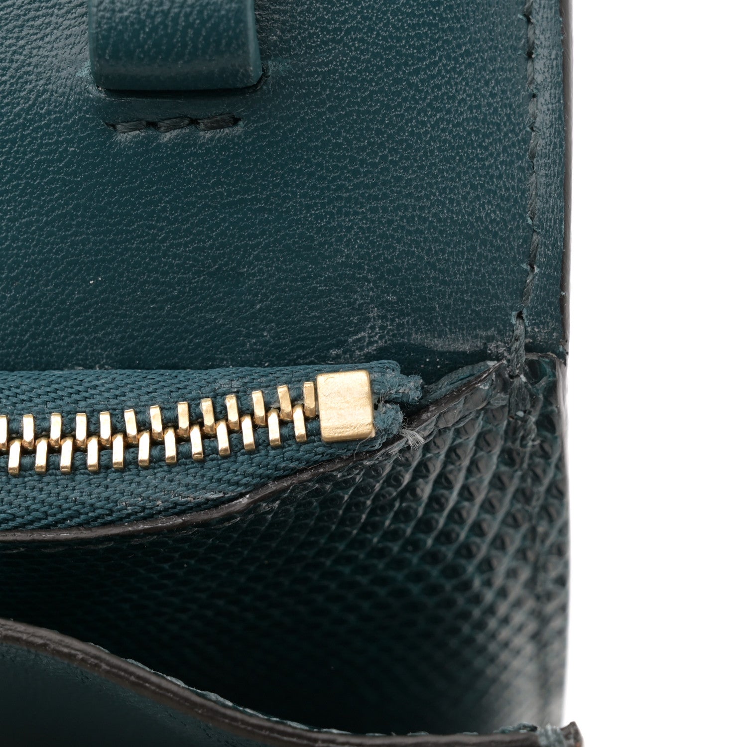 Celine Lizard Medium Classic Box Flap Bag Dark Green 12 of 12