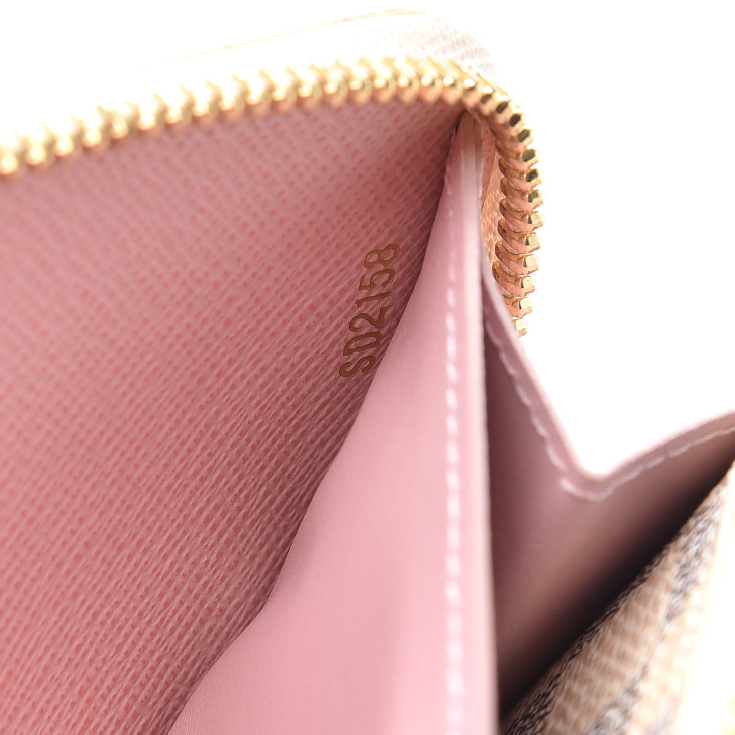 Damier Azur Clemence Wallet Rose Ballerine
