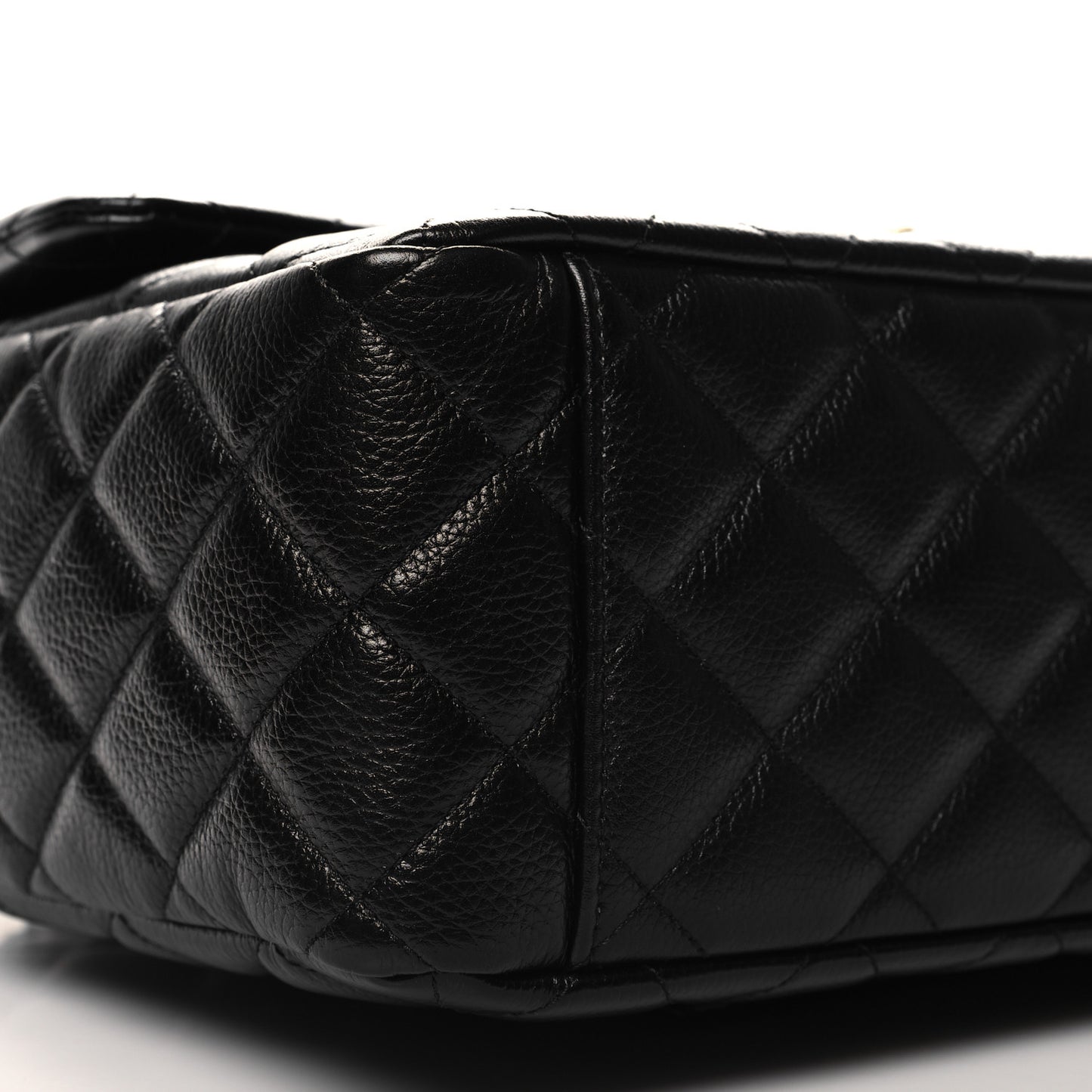 Caviar Quilted XXL Travel Flap Bag Black