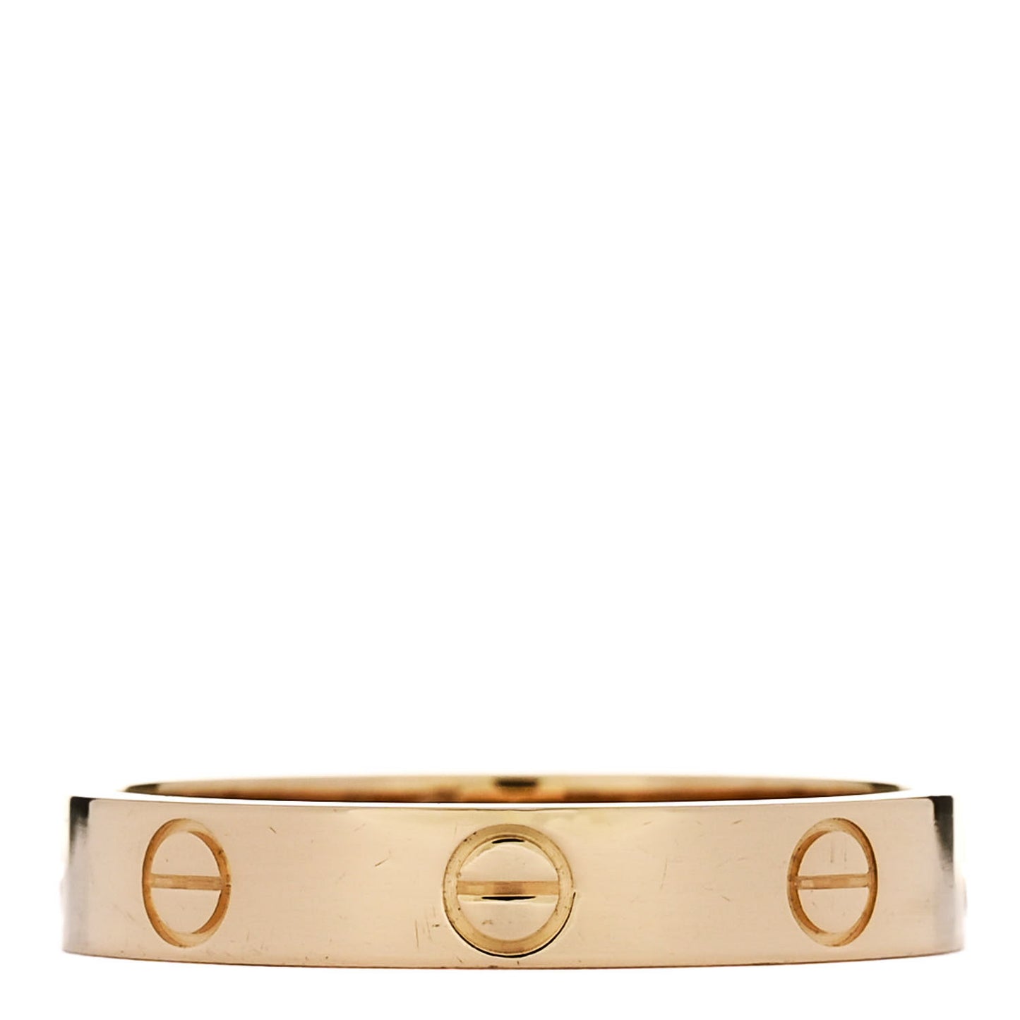 18K Yellow Gold 3.5mm LOVE Wedding Band Ring 57 8