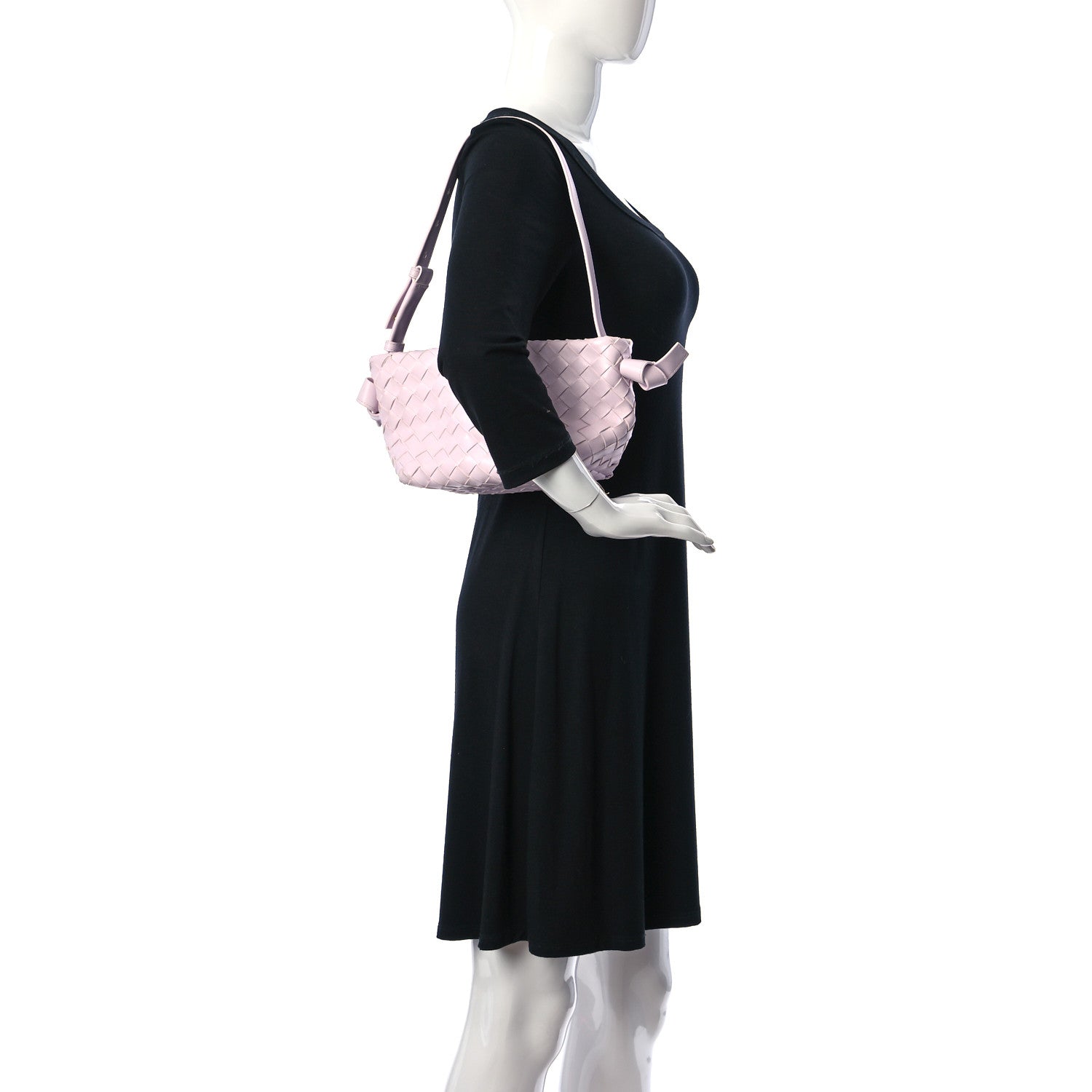 Bottega Veneta Nappa Intrecciato Tie Shoulder Bag Bliss Washed 2 of 11