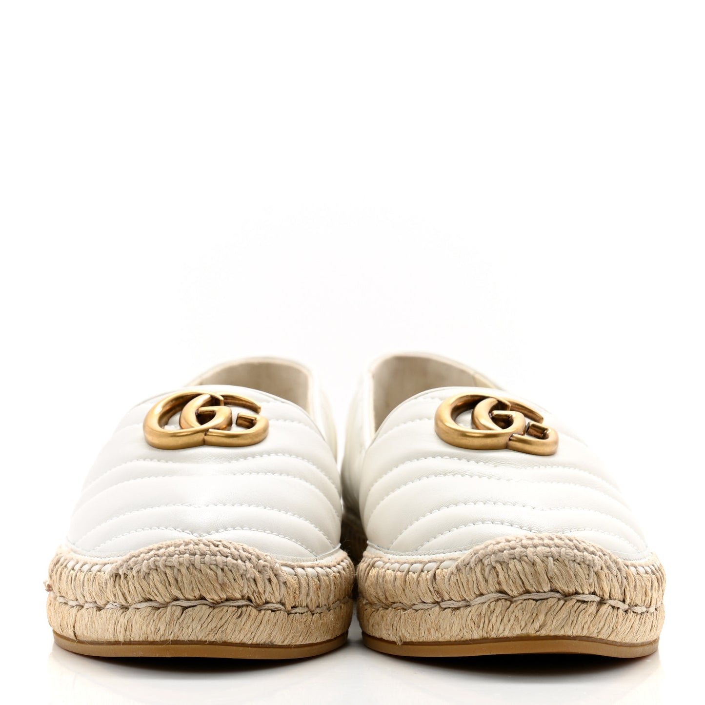 Nappa Matelasse GG Marmont Espadrilles 39 Great White