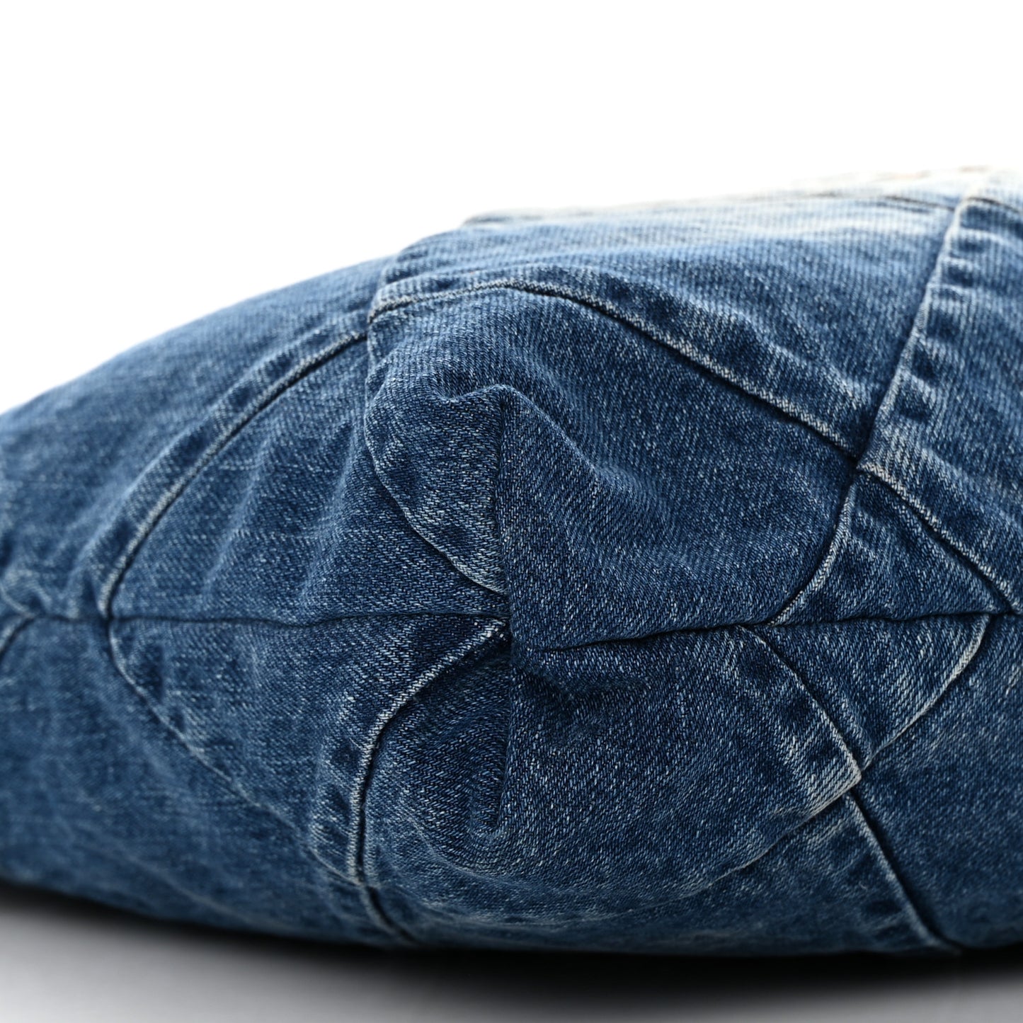 Denim Quilted Chanel 22 Blue