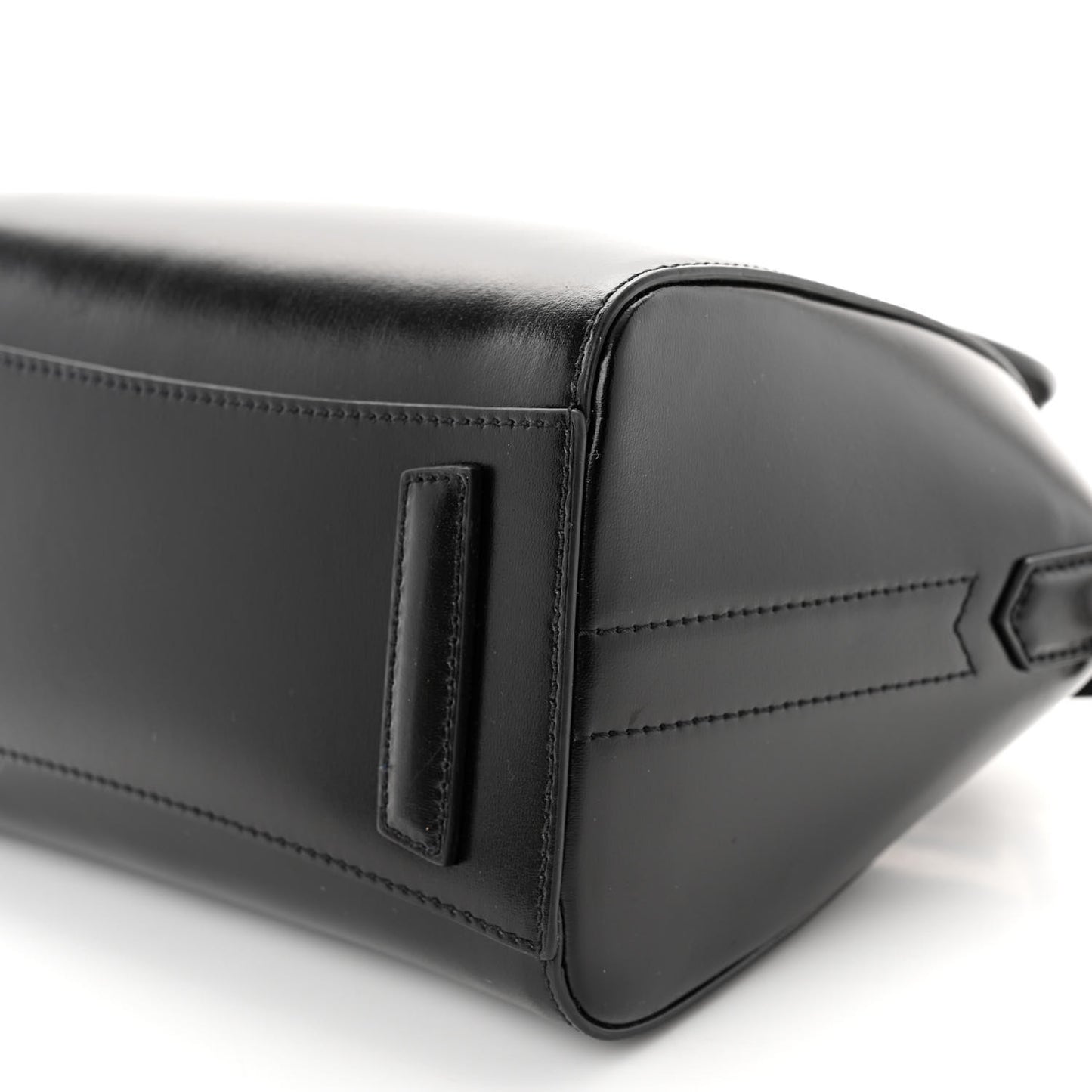 Shiny Lord Calfskin Mini Antigona Black