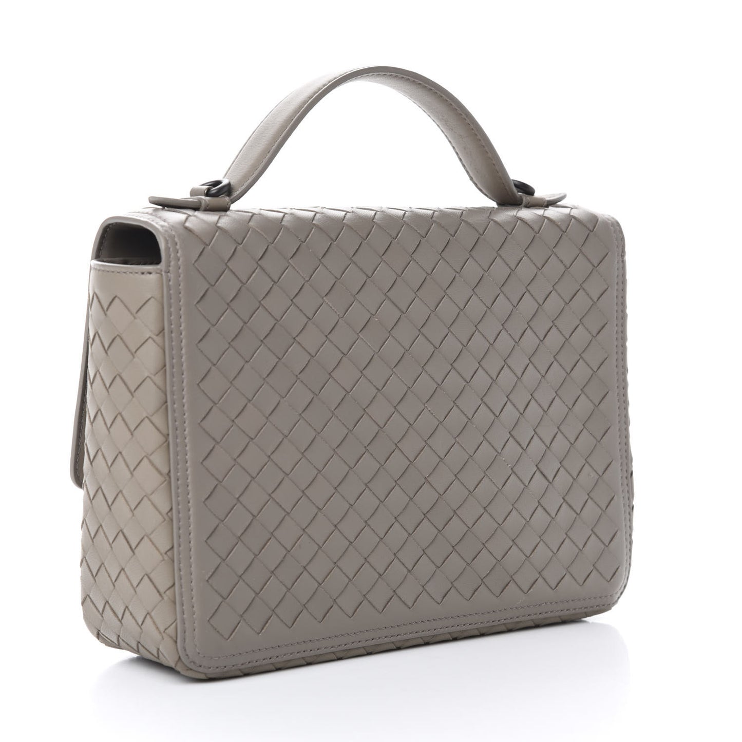Nappa Intrecciato Alumna Bag Limestone