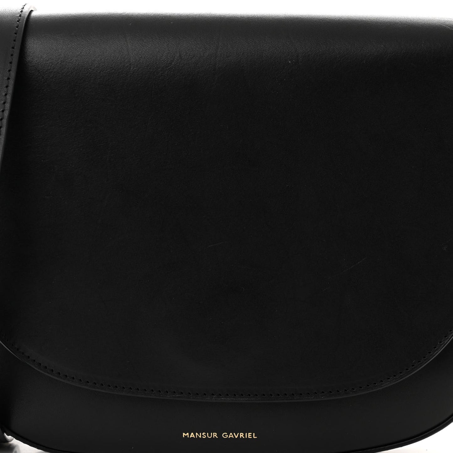 Calfskin Flap Crossbody Bag Black