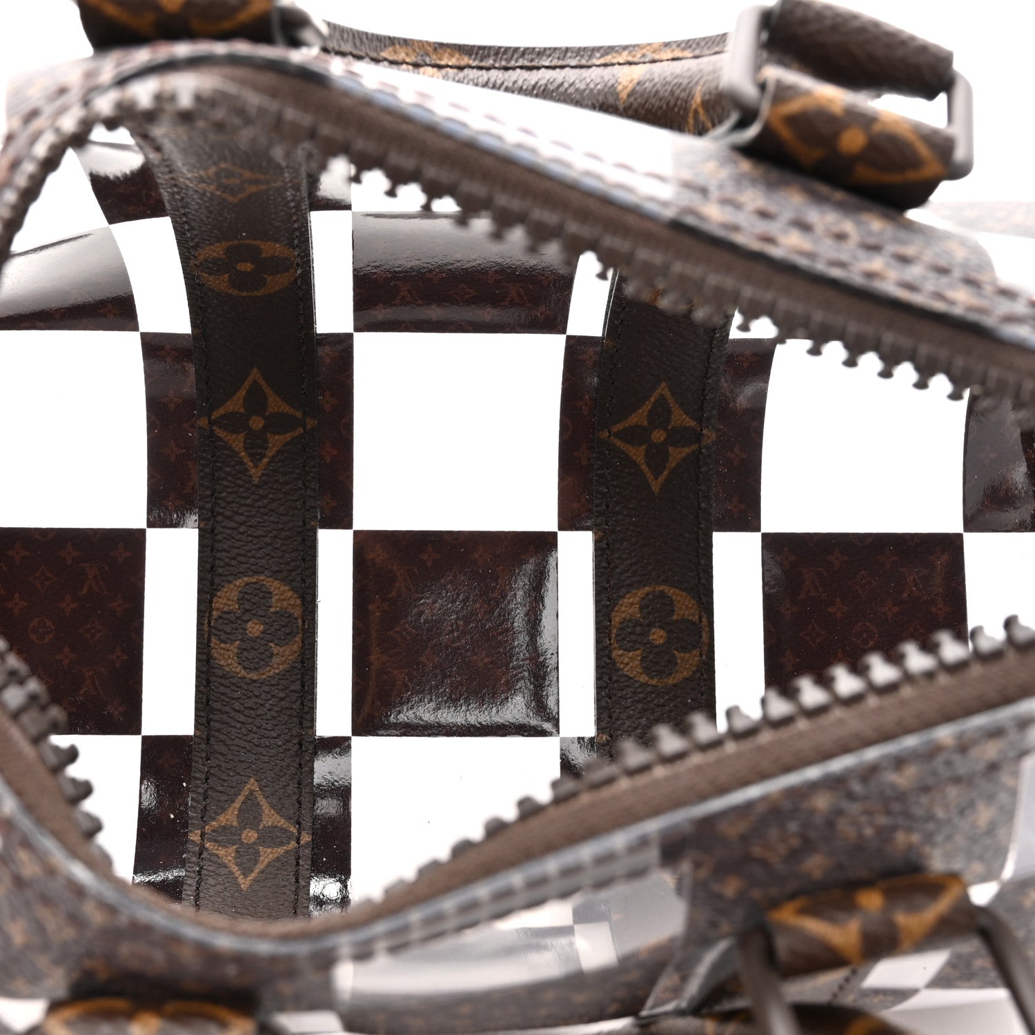 Louis Vuitton PVC Monogram Chess Keepall Bandouliere 25 5 of 13