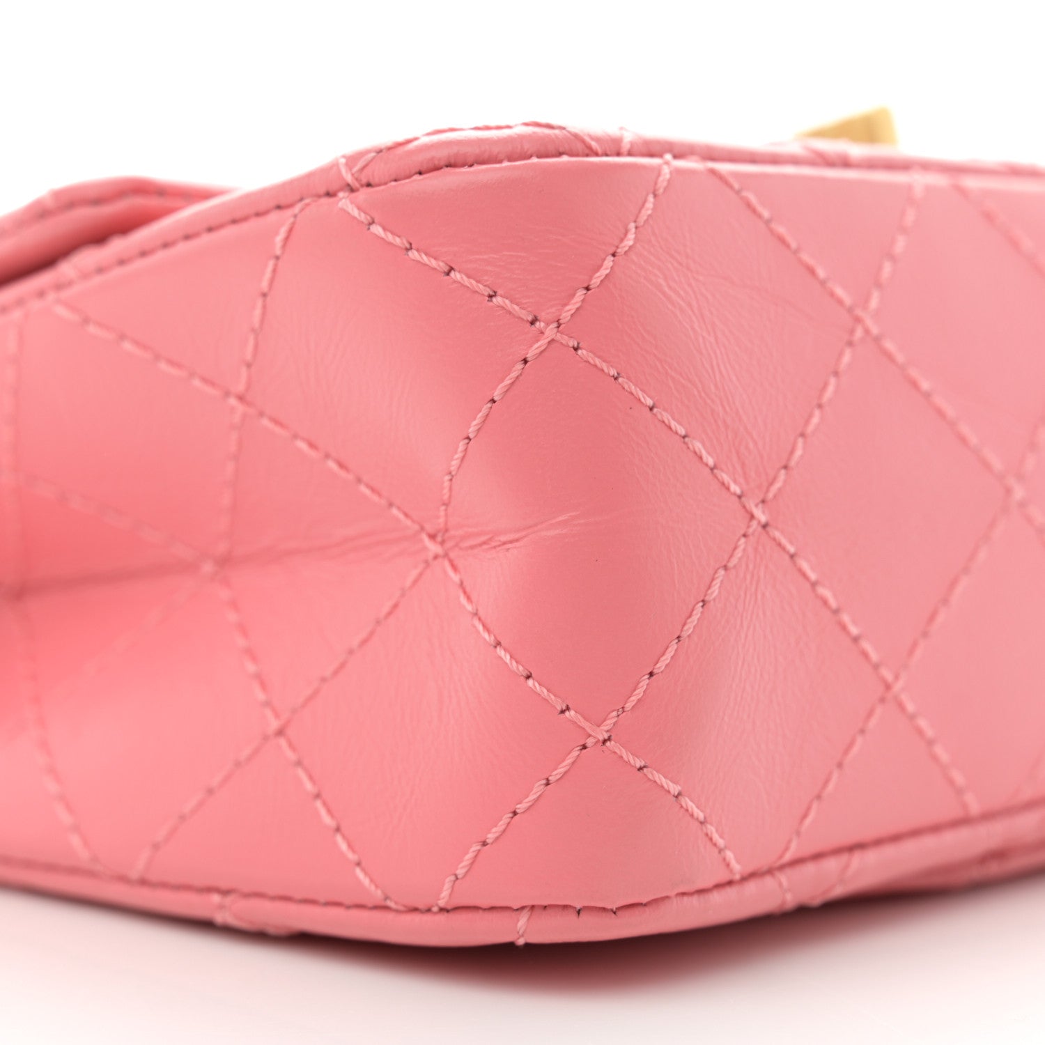 Chanel Aged Calfskin Quilted 2.55 Reissue Mini Flap Pink 9 of 11