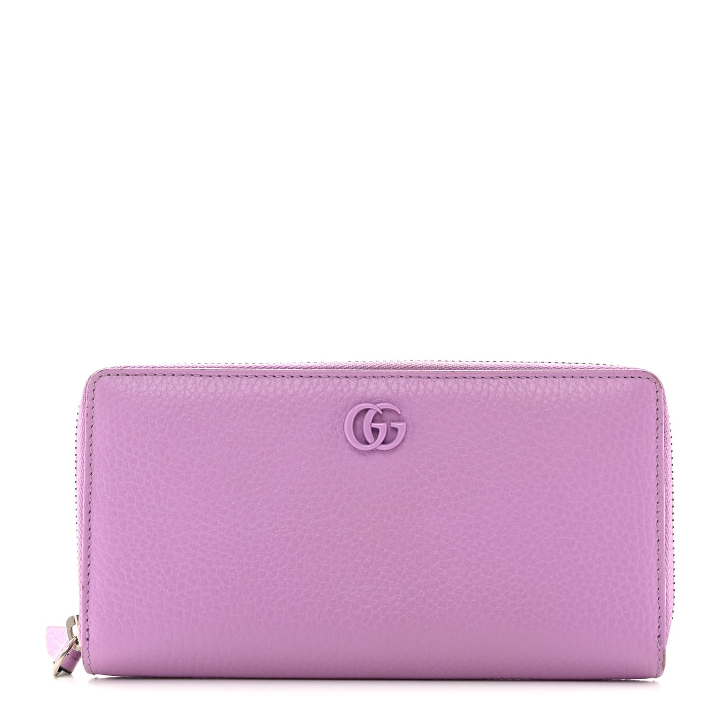 Dollar Calfskin Monochrome GG Marmont Zip Around Wallet Wisteria Chic