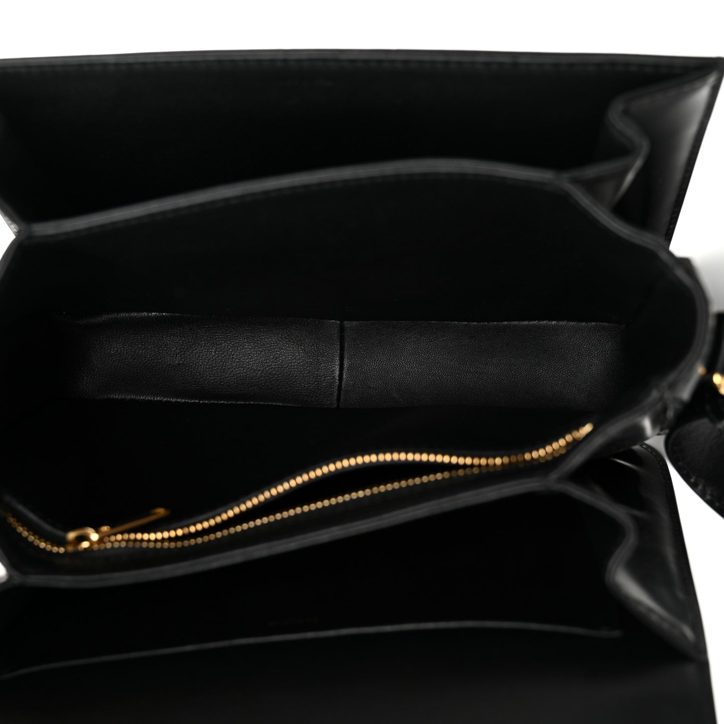Shiny Calfskin Medium Triomphe Black