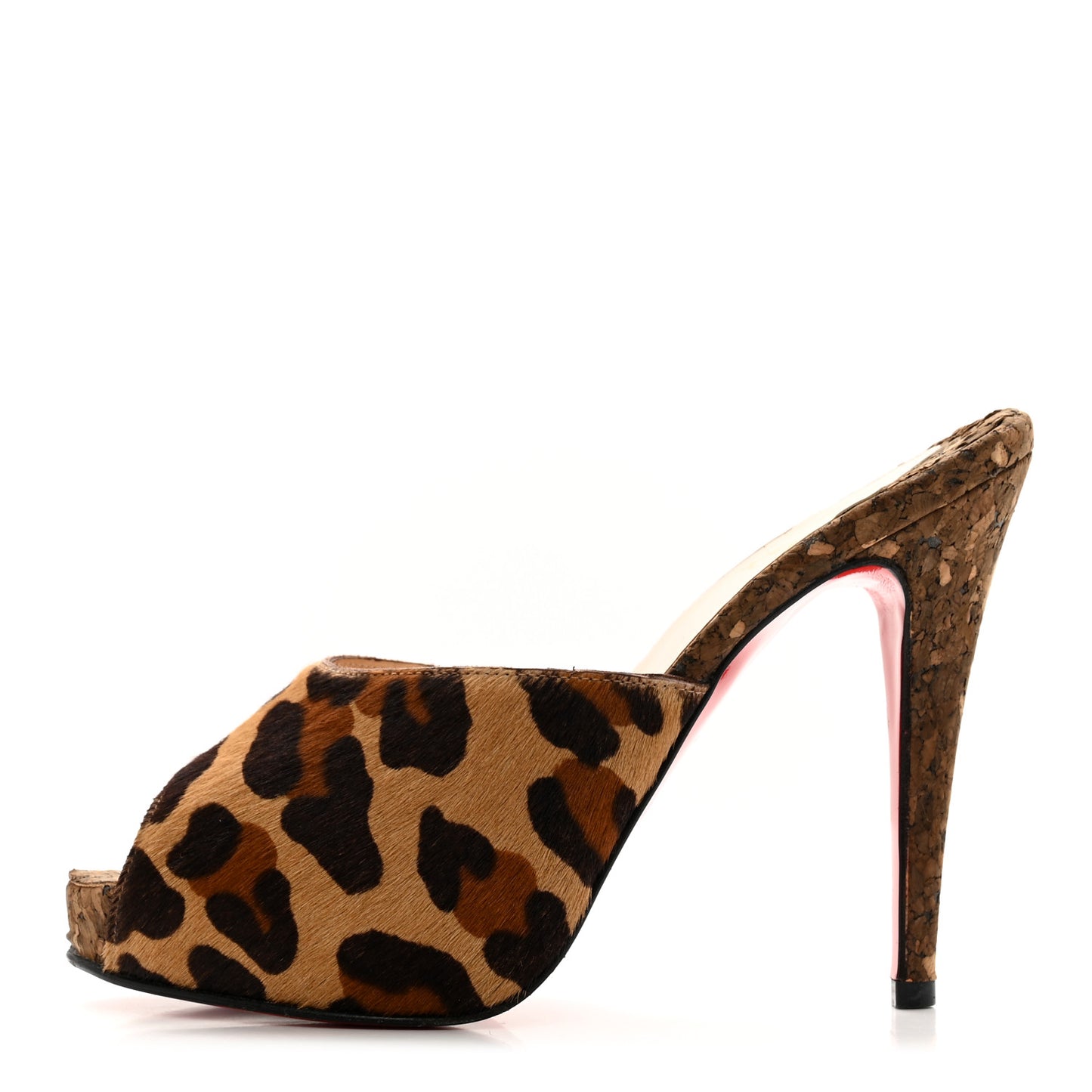 Pony Hair Mule 36.5 Leopard Black