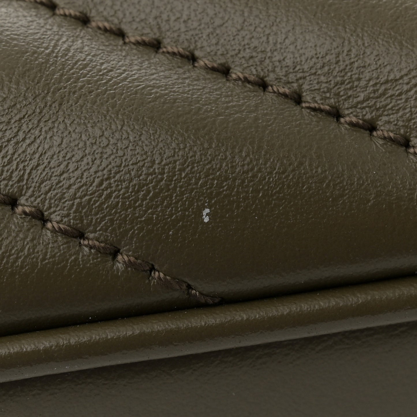 Calfskin Matelasse Monogram Lou Camera Bag Military Olive