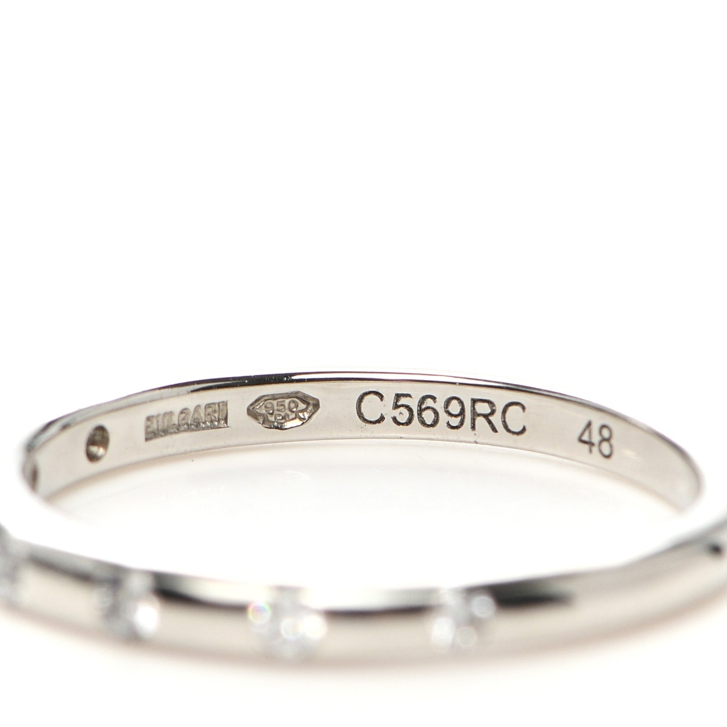 Platinum Diamond Fedi Wedding Band Ring 48 4.5
