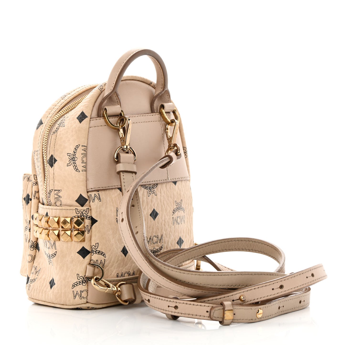 Visetos Side Stud X-Mini Stark Bebe Boo Backpack Beige