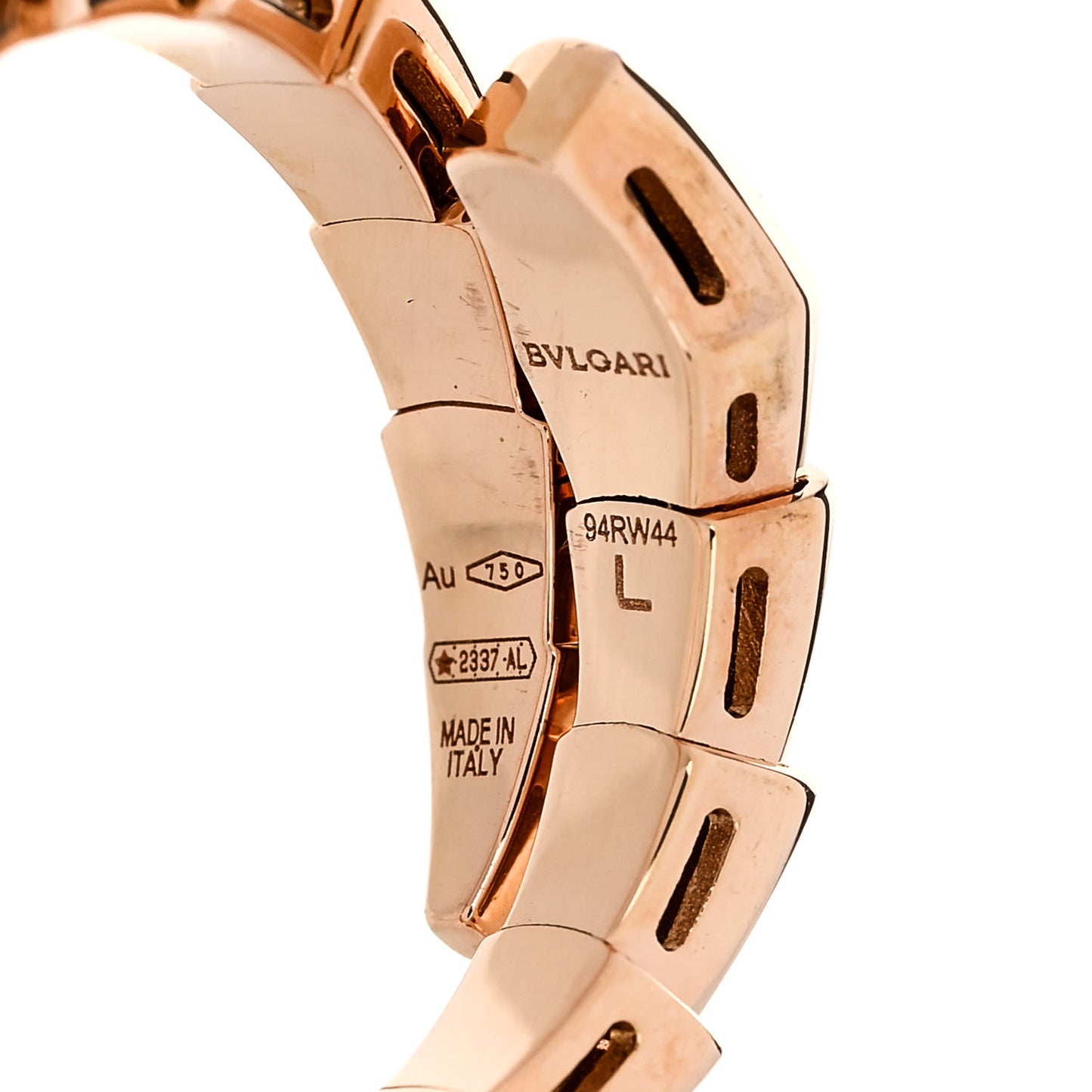 18K Rose Gold Serpenti Viper Ring L
