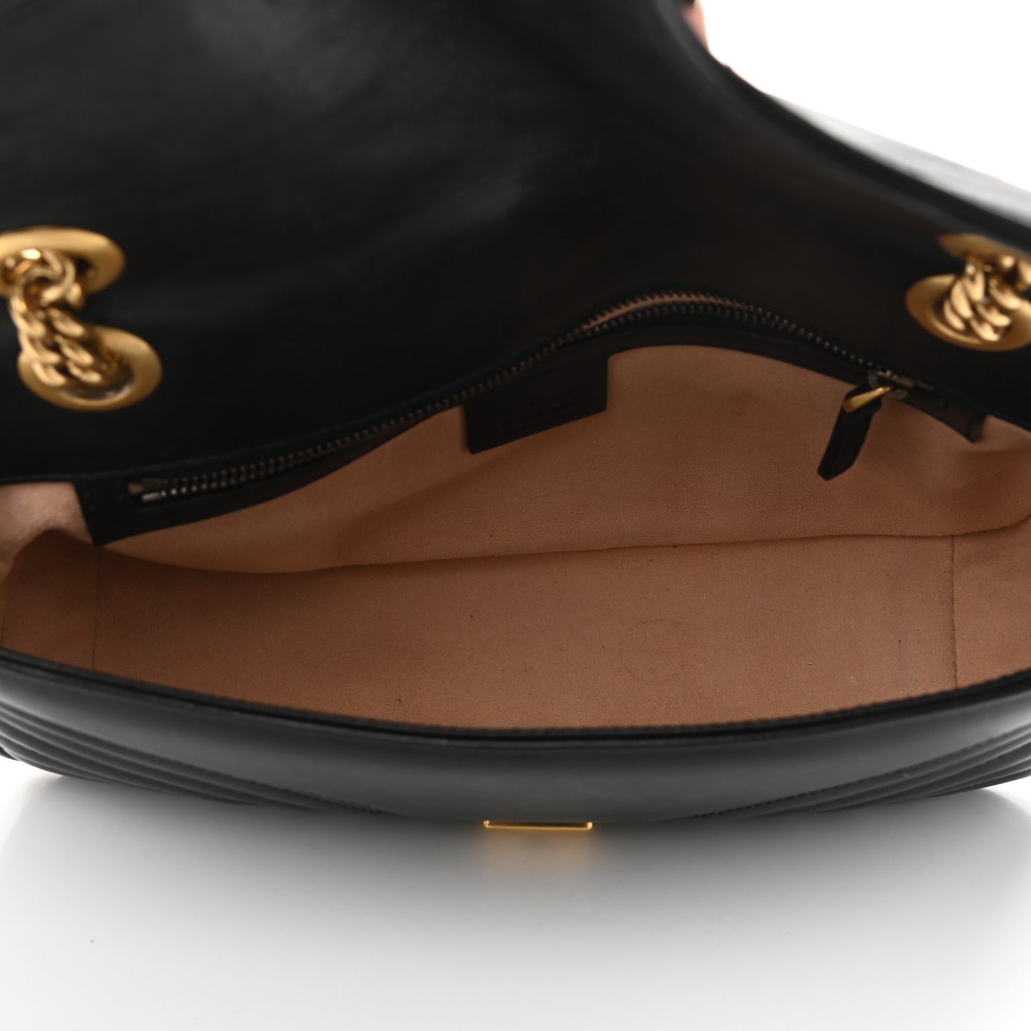 Calfskin Matelasse Small GG Marmont Shoulder Bag Black