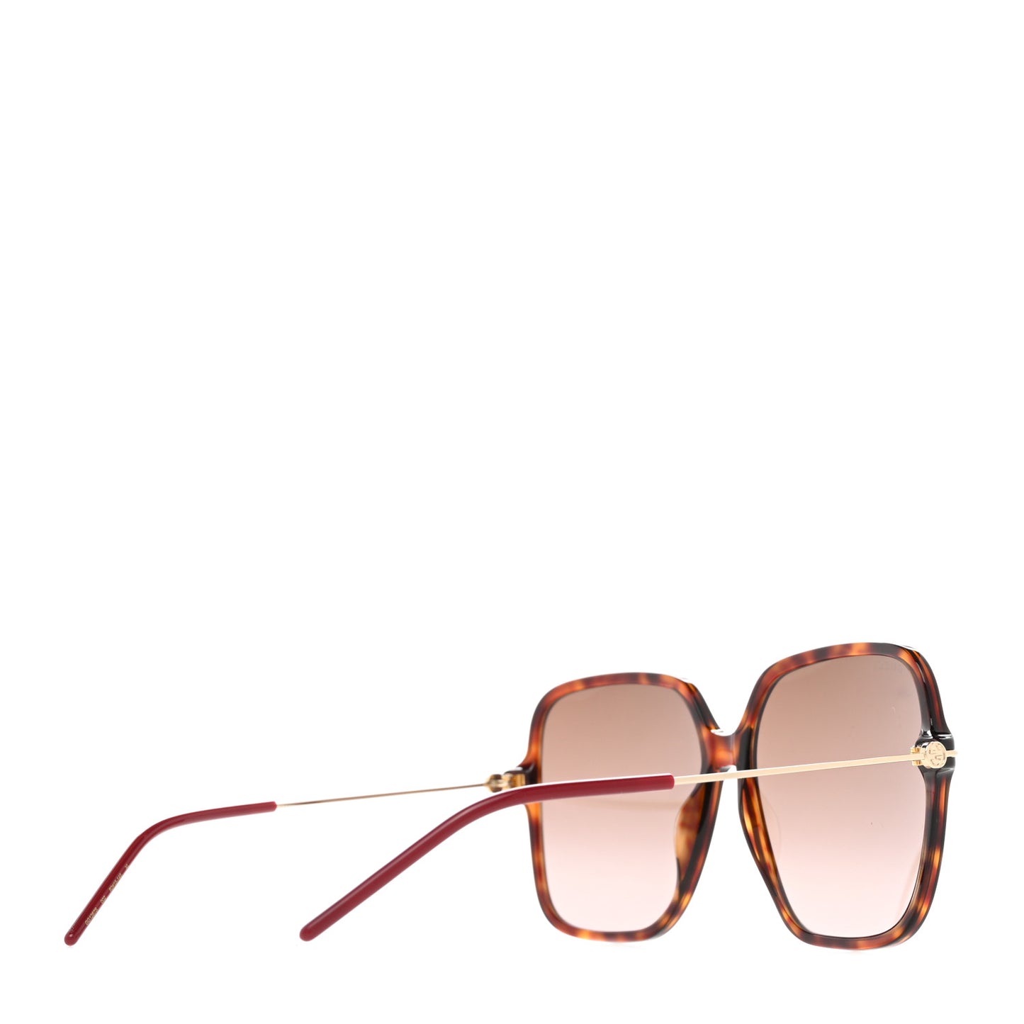 Squared Acetate Sunglasses GG1267S Havana Brown Gold