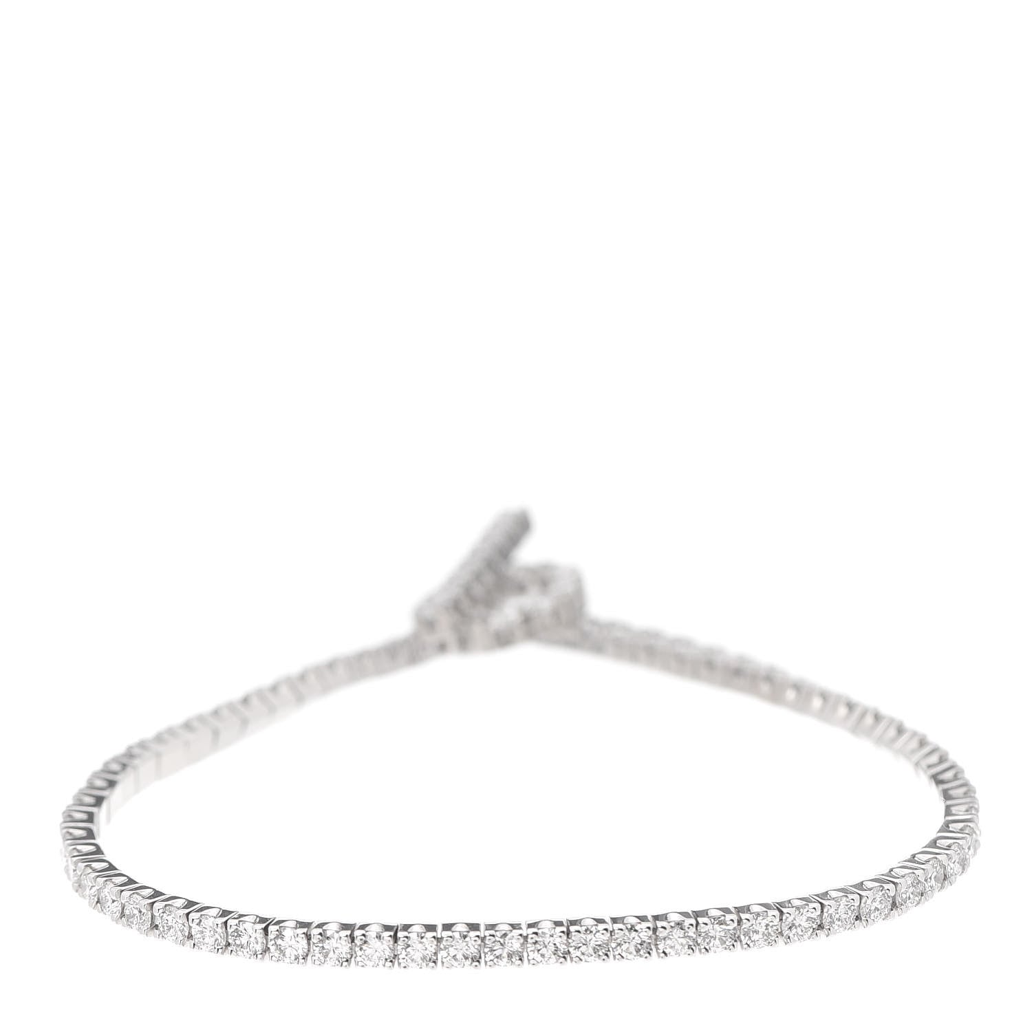 Hermes 18K White Gold Diamond Finesse Link Bracelet XS 3 of 5