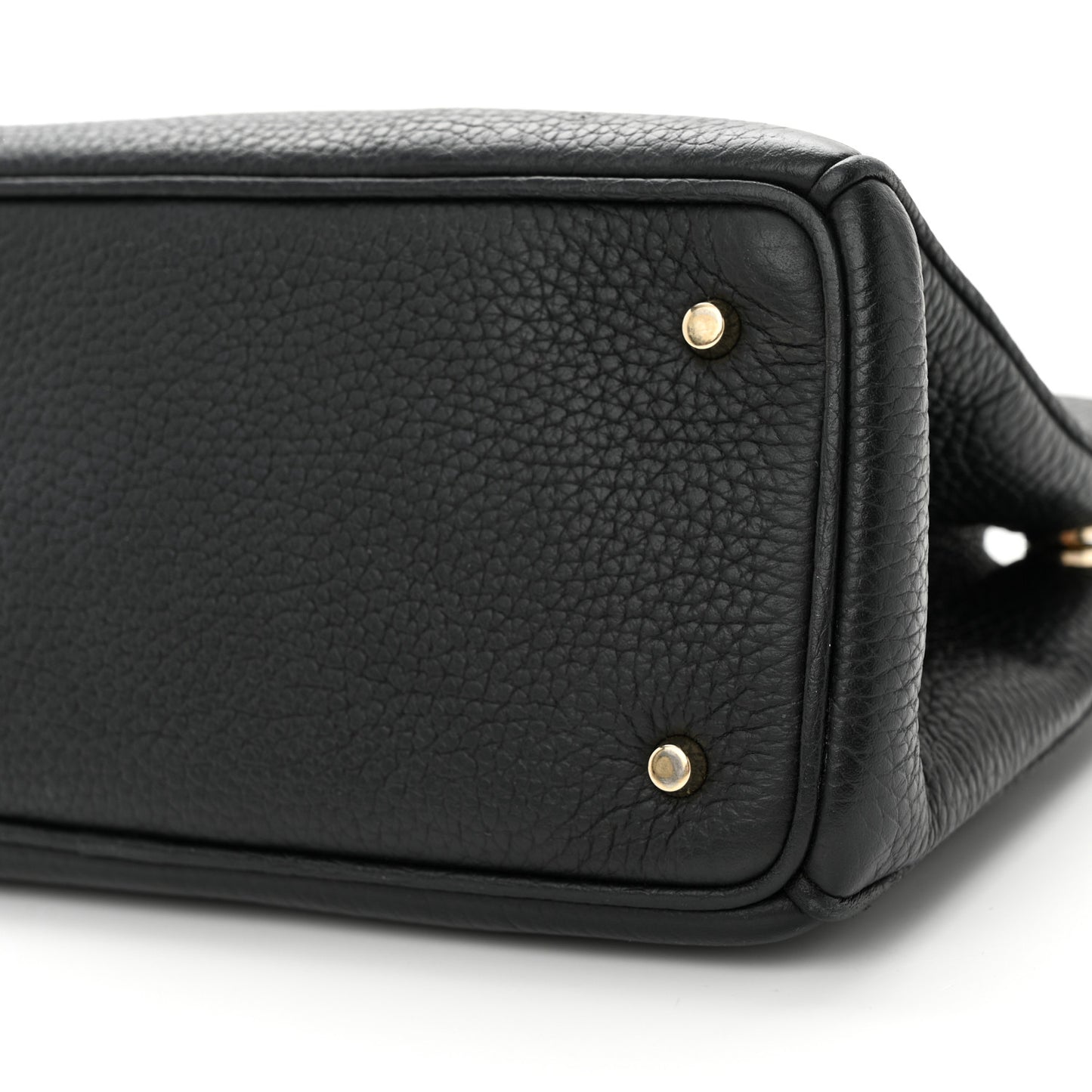 CHRISTIAN DIOR Bullcalf Small Diorissimo Tote Black Rose Indien