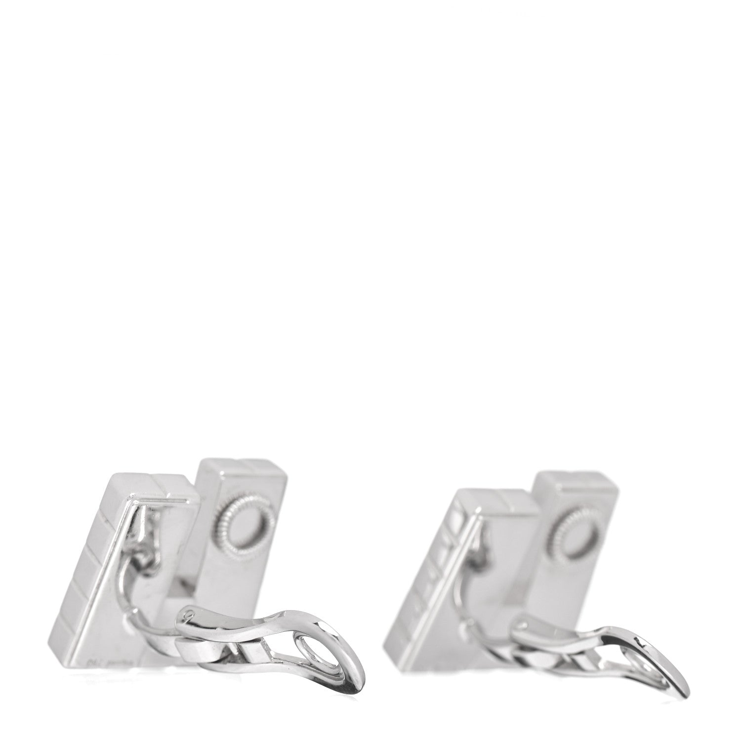 Chopard 18K White Gold Diamond Ice Cube Clip-On Earrings 3 of 5