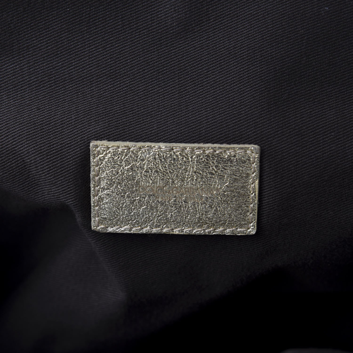 Dolce & Gabbana Metallic Calfskin Net Frame Tote Gold 12 of 13