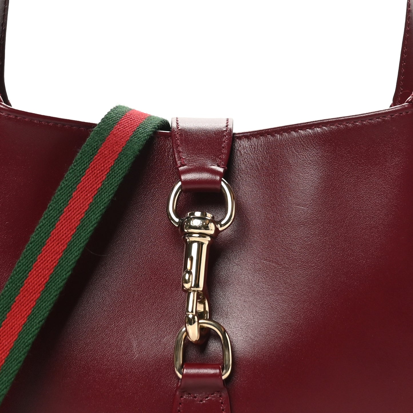 Calfskin Small Jackie Shoulder Bag Rosso Ancora