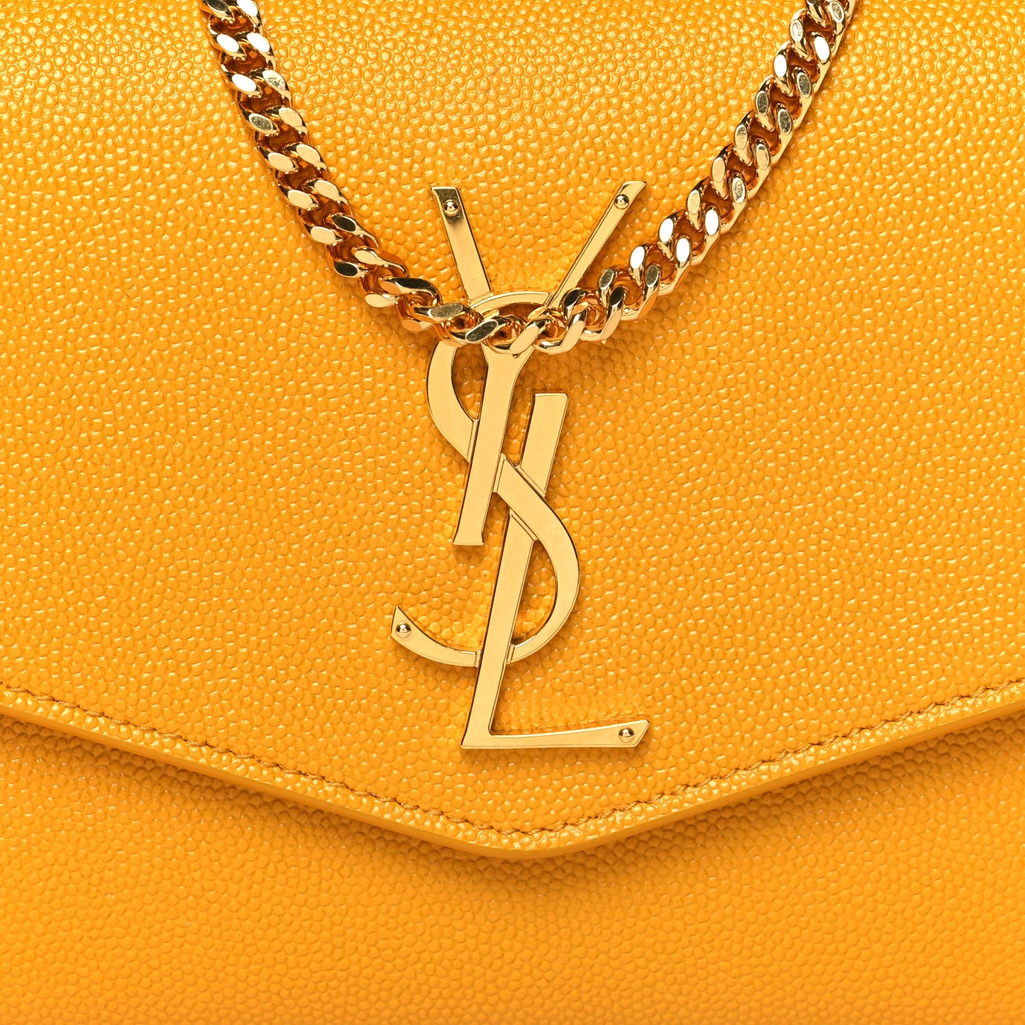 Grain De Poudre Monogram Uptown Chain Wallet Chartreuse