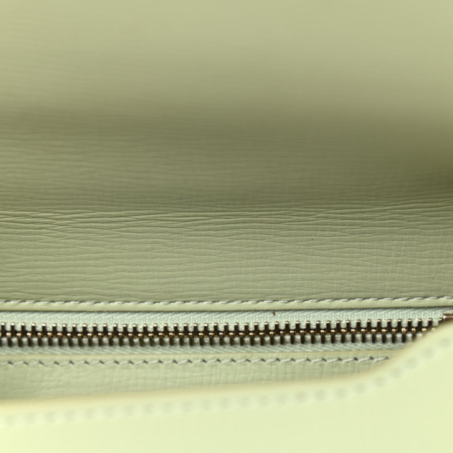 Textured Calfskin Mini Pandora Box Chain Crossbody Bag Aqua Green