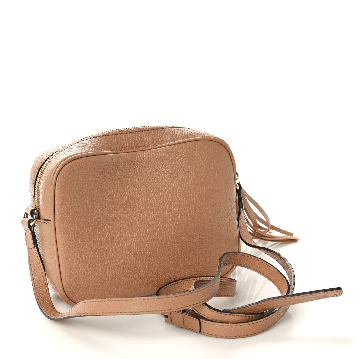 Gucci Pebbled Calfskin Small Soho Disco Bag Camelia 3 of 10
