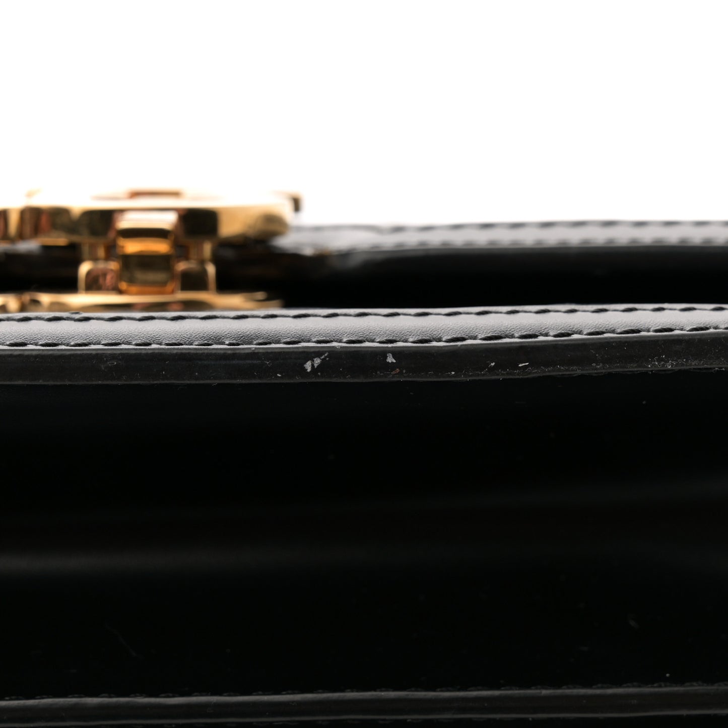 Calfskin Monogram Embossed Small TB Chain Bag Black