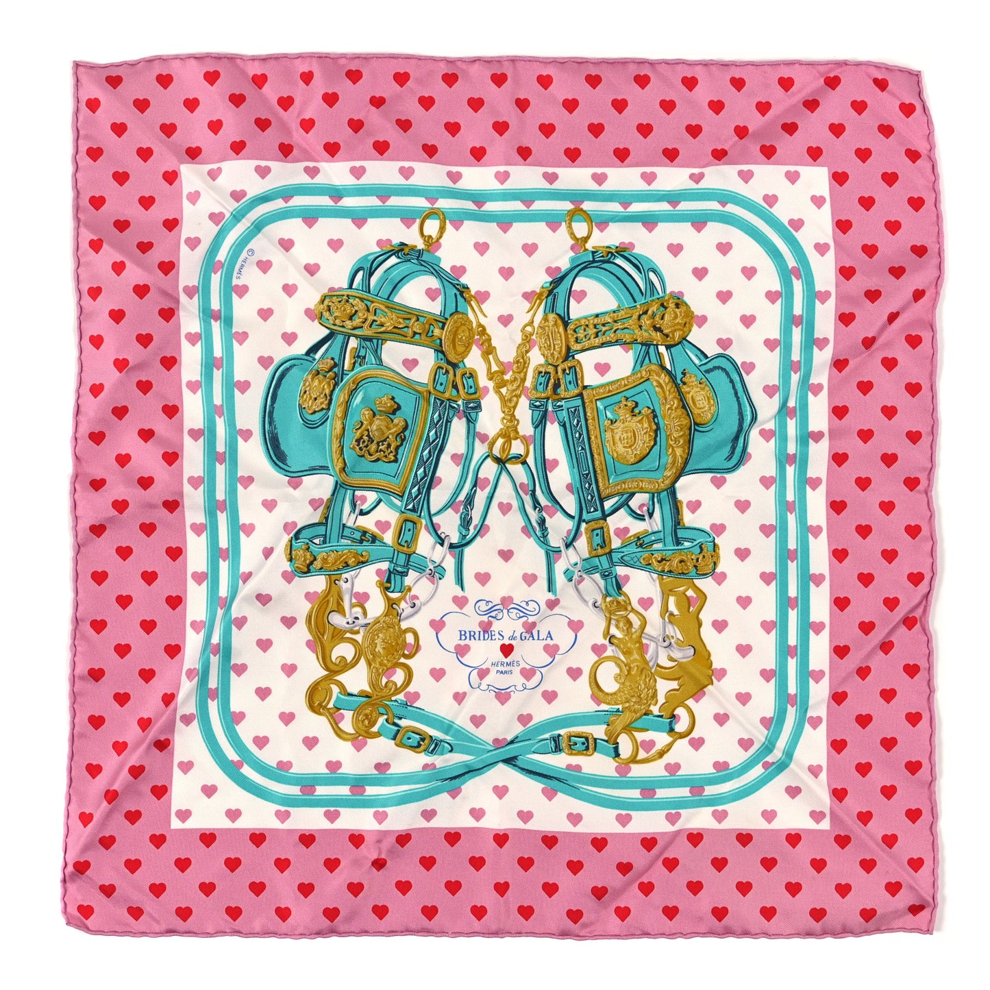 Silk Brides De Gala Love Pocket Square Rose Buvard Rouge Turquoise