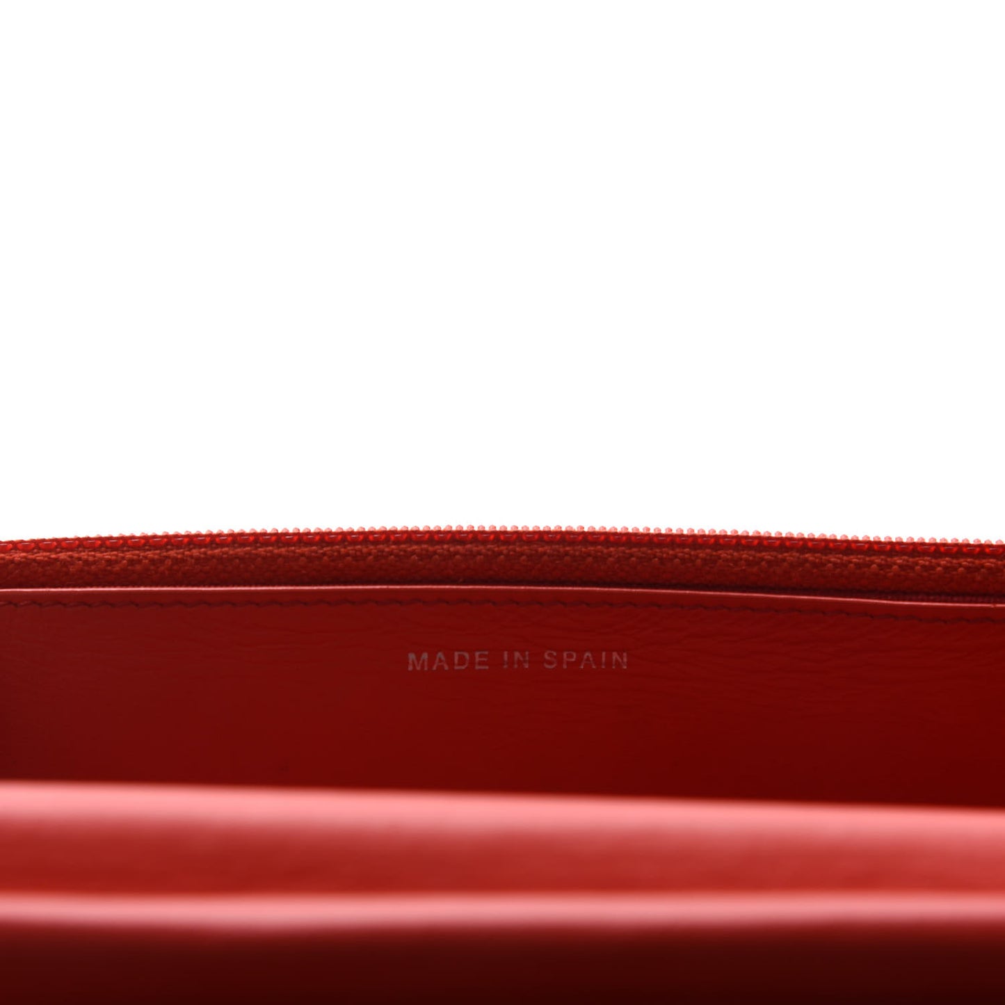 Patent Quilted Wallet On Chain WOC Red