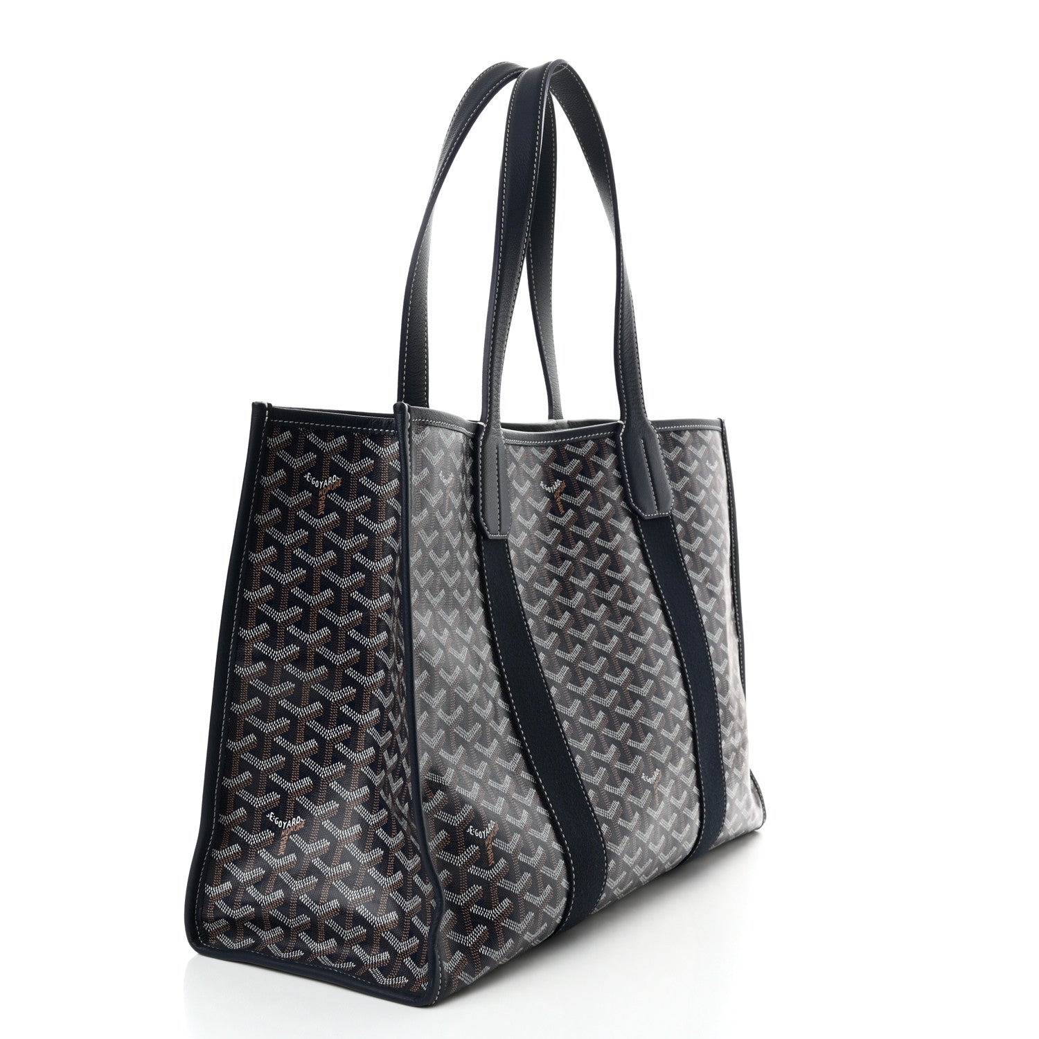 Goyard Goyardine Villette Tote Blue 3 of 10