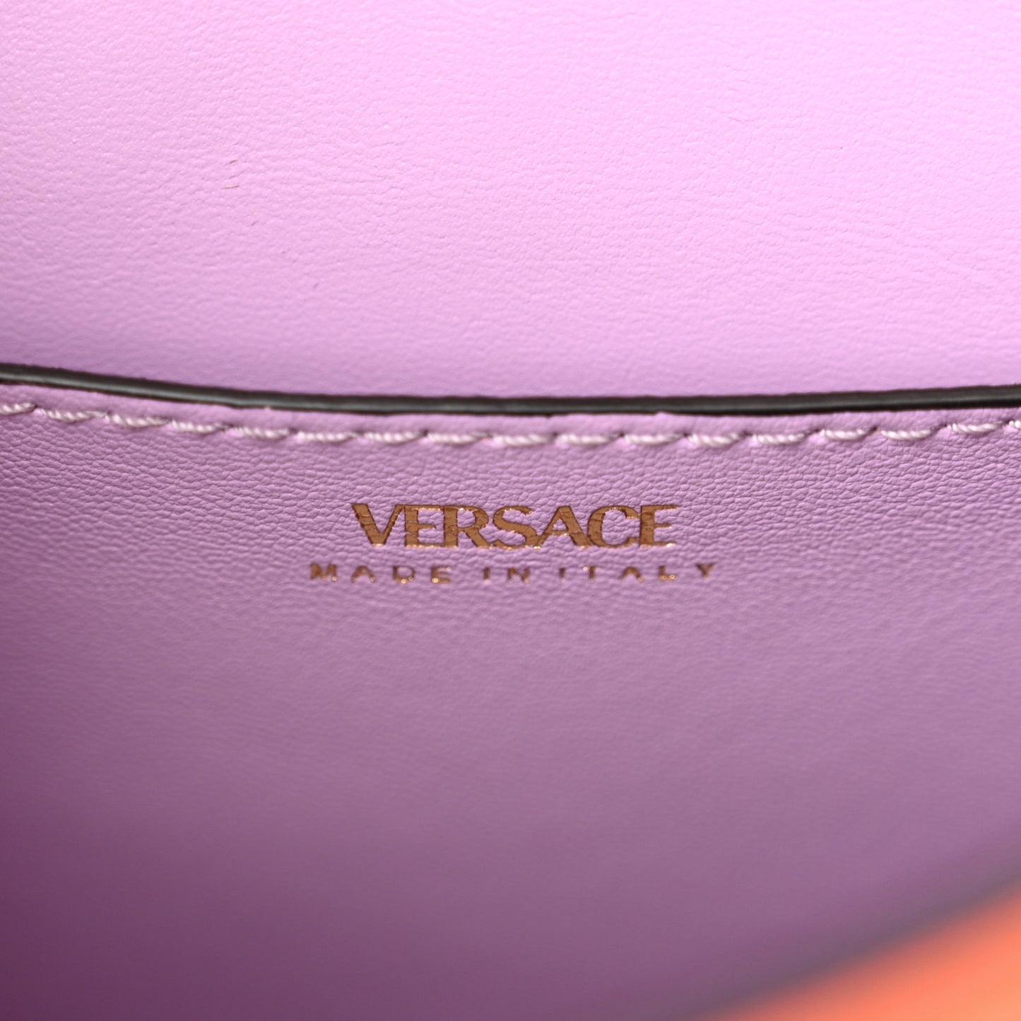Grained Calfskin Small La Medusa Bag Orange