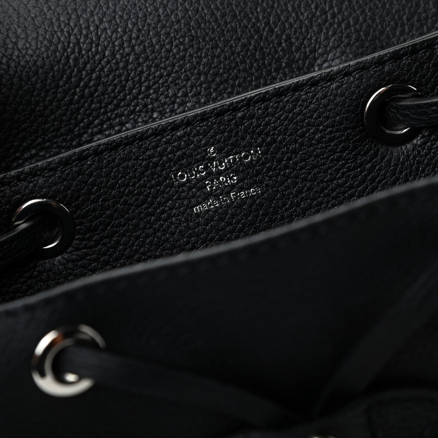 Calfskin Lockme Mini Backpack Black