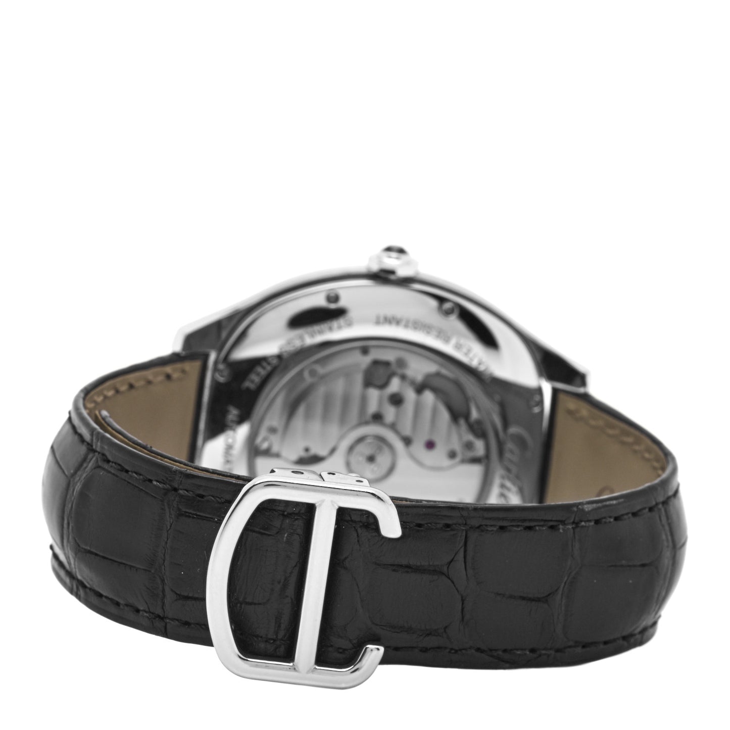 Stainless Steel Alligator 41mm Drive De Cartier Automatic Watch