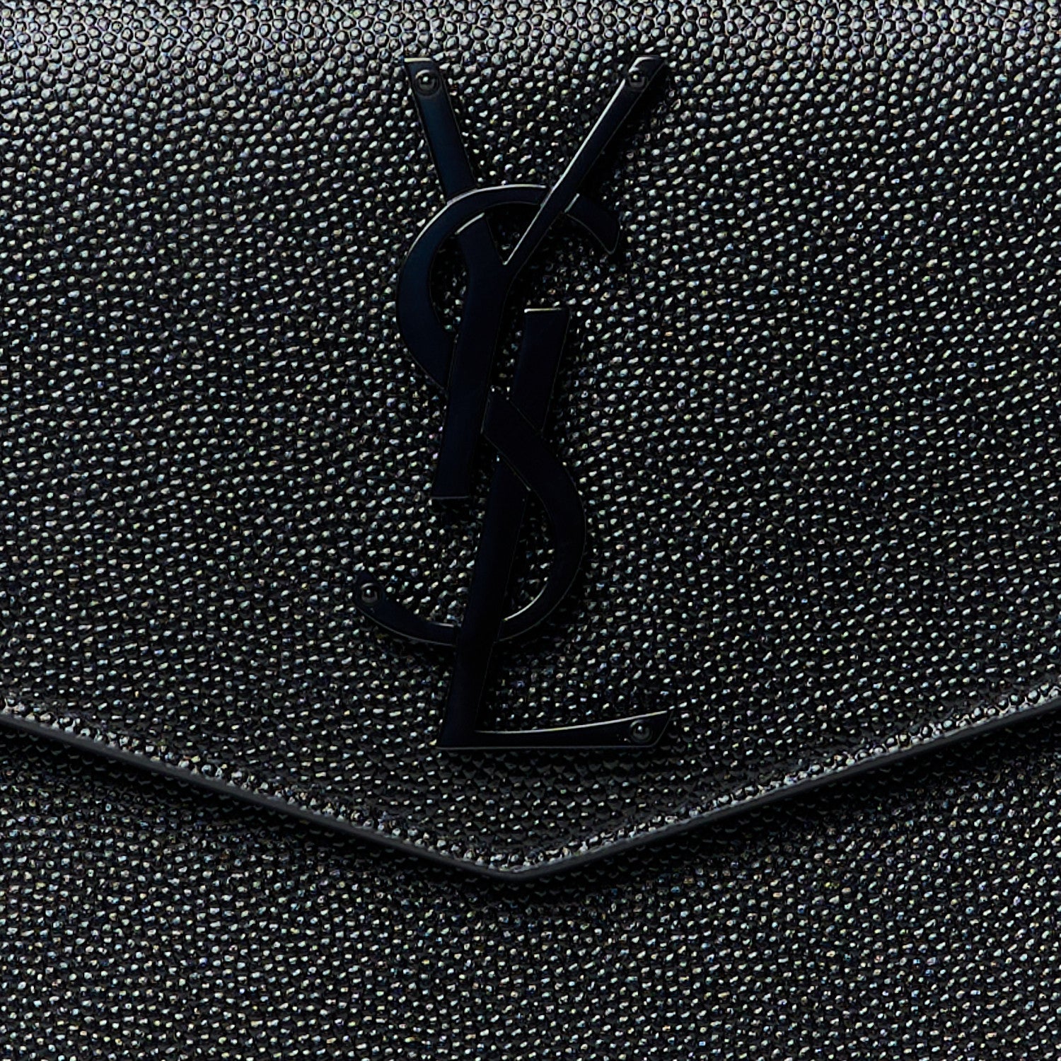 Saint Laurent Grain De Poudre Uptown Pouch Black 8 of 10