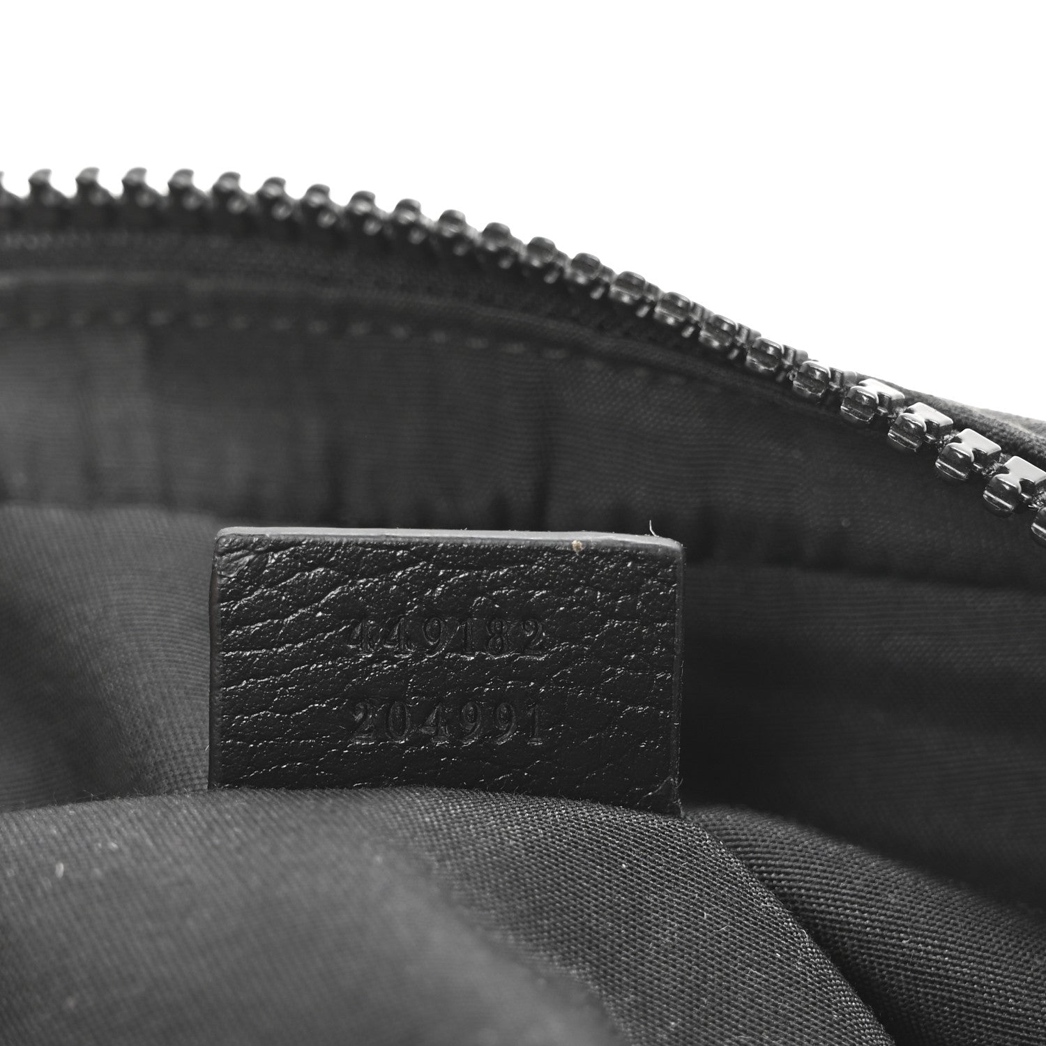 Gucci Nylon Monogram Fanny Pack Belt Bag Black 7 of 10