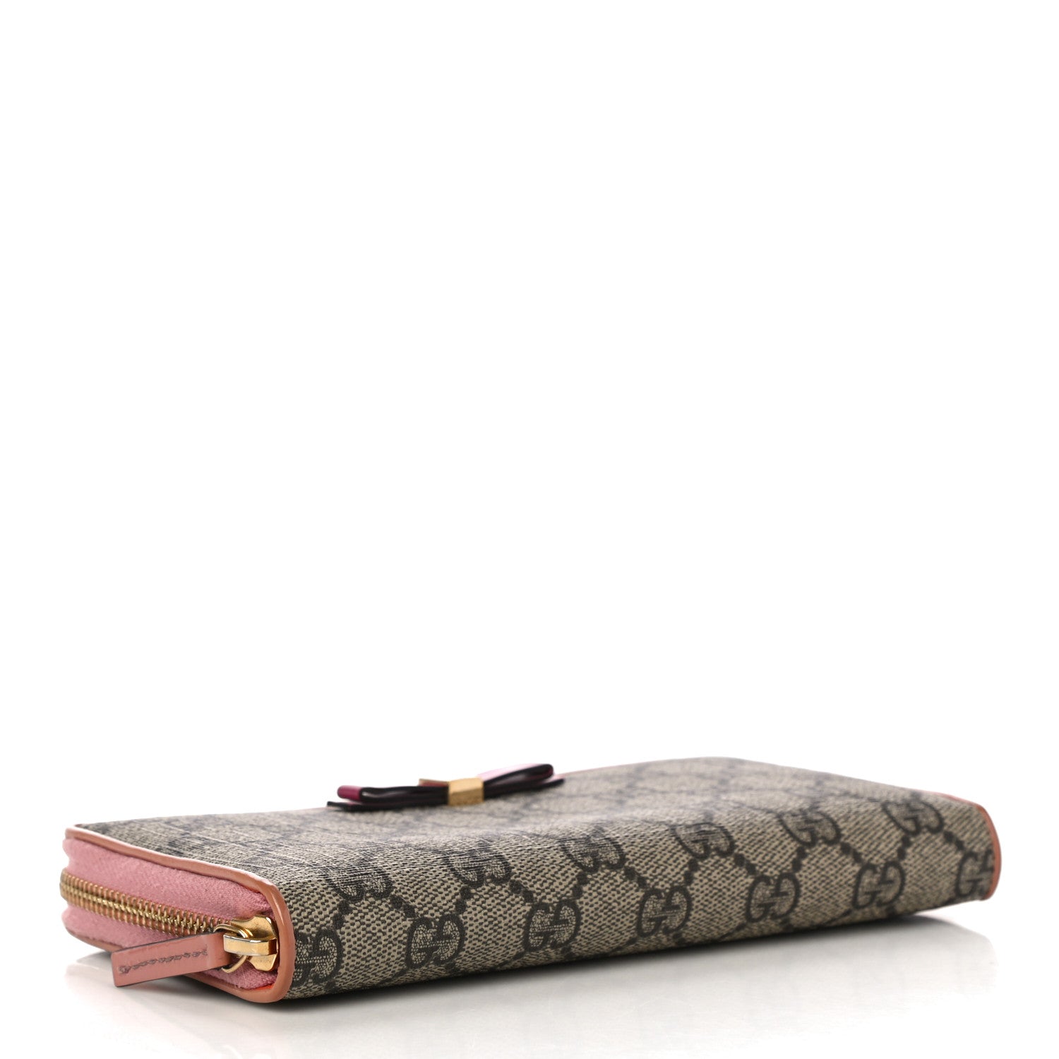 Gucci Monogram Bow Zip Around Wallet Pink 4 of 16