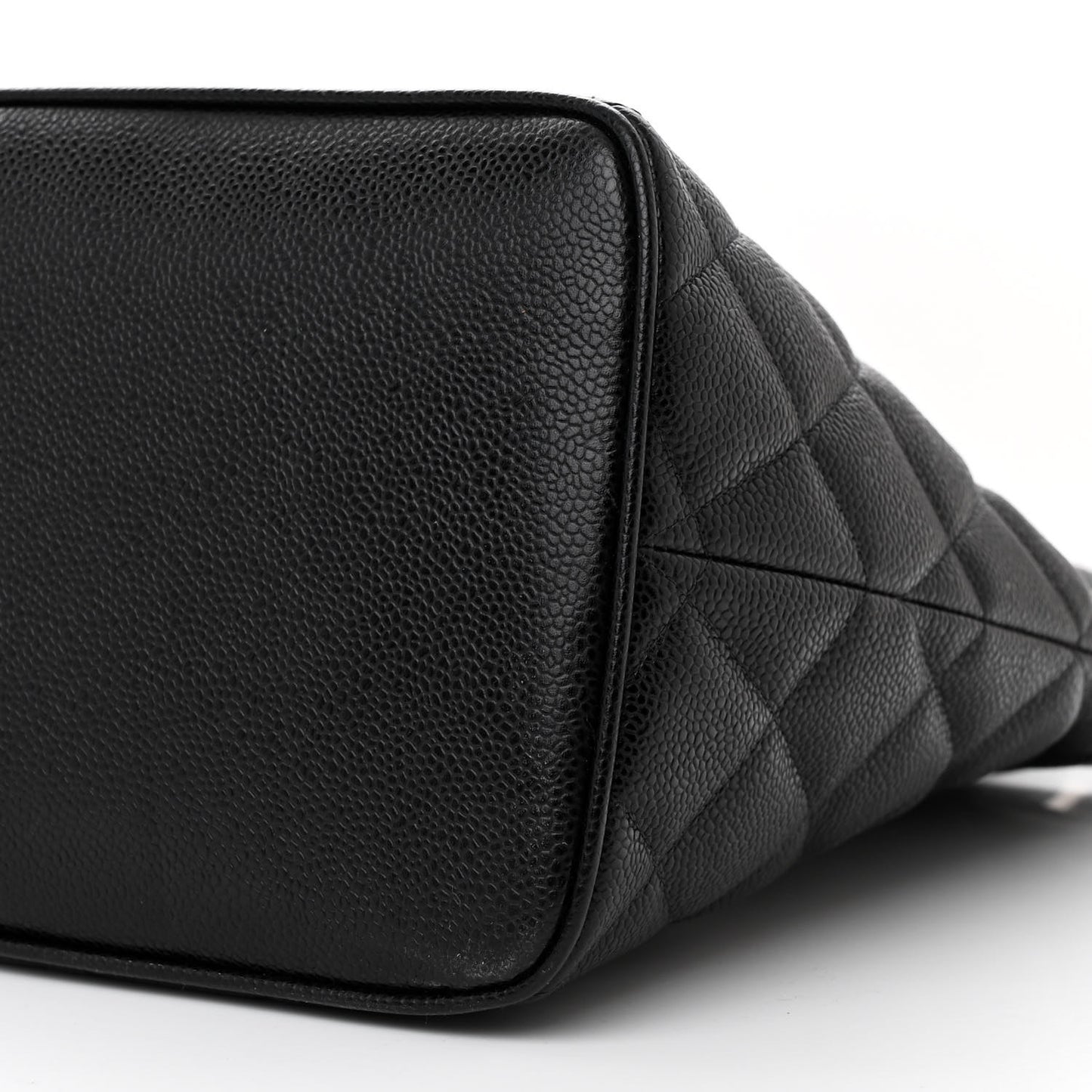 Caviar Quilted Medallion Tote Black