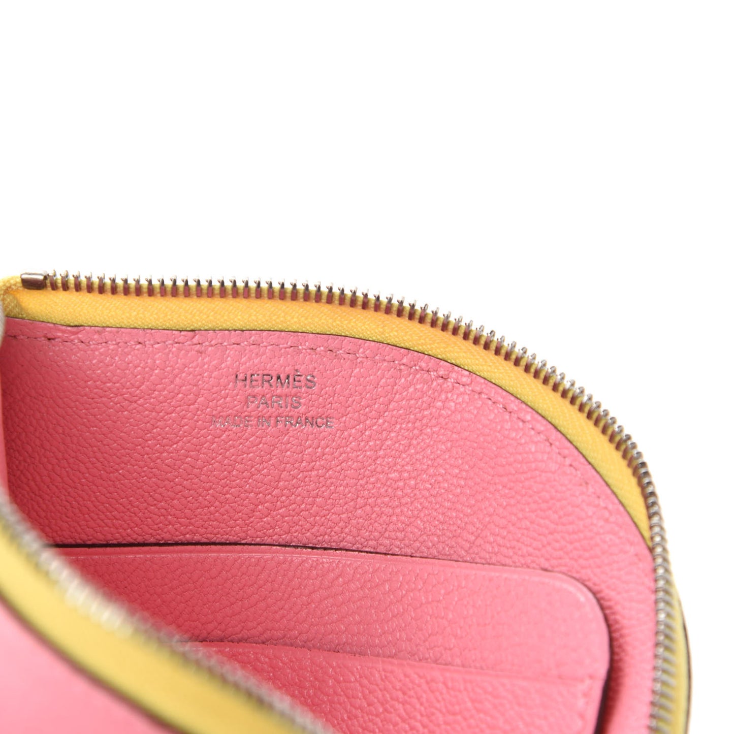 Chevre Mysore Paddock Change Purse Rose Confetti Brique