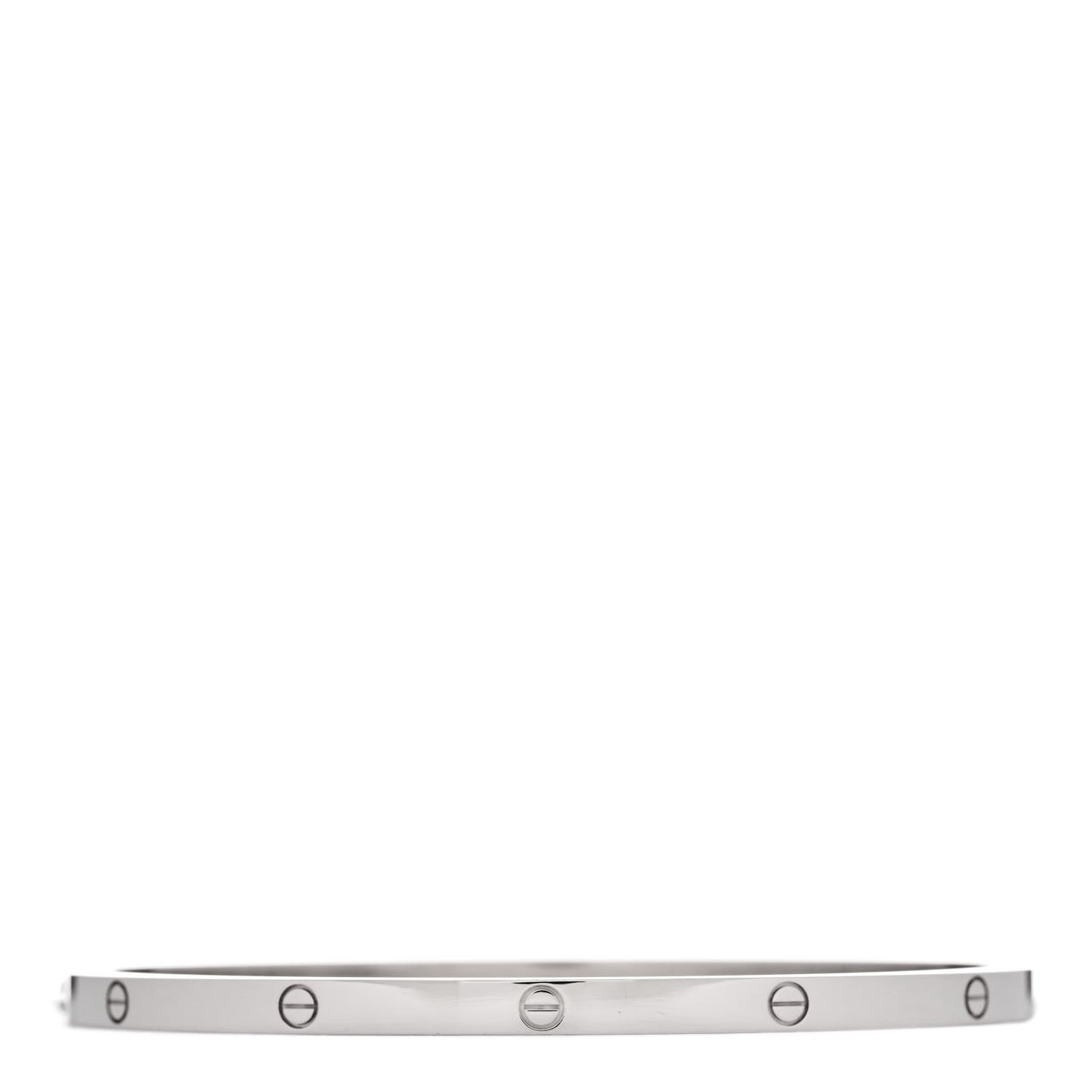 18K White Gold Small LOVE Bracelet 19