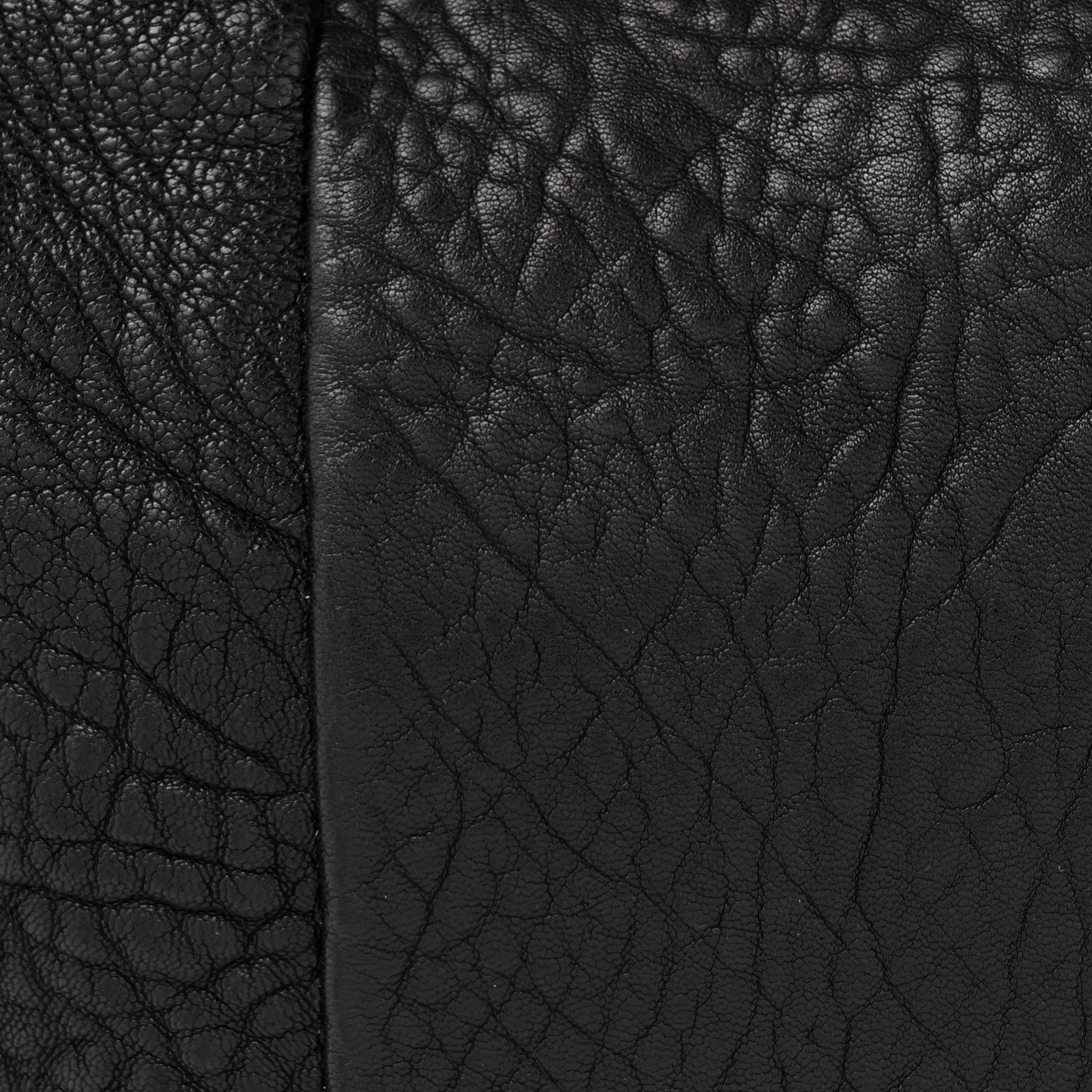 Pebbled Lambskin Rocco Black Rose Gold Hardware