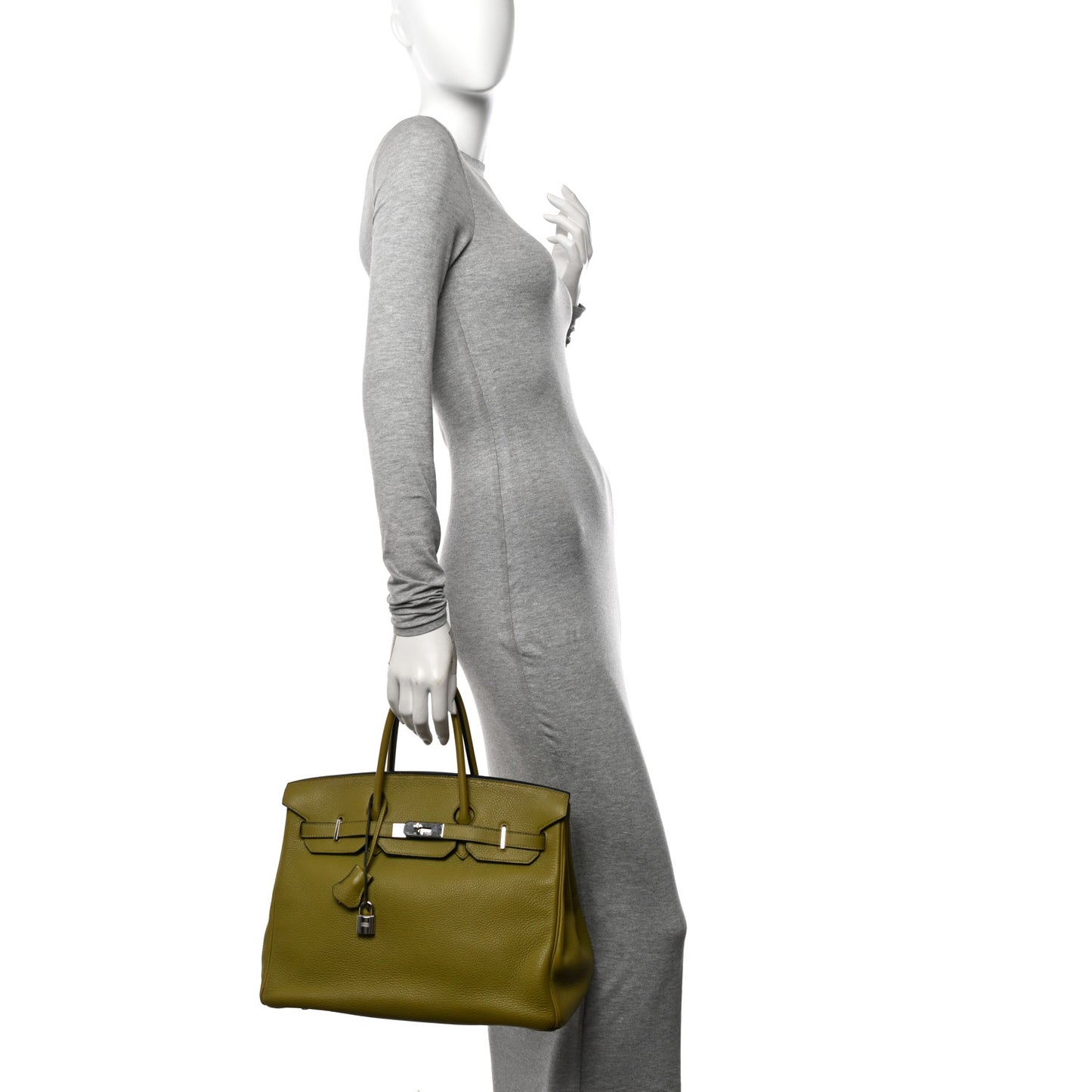 Taurillon Clemence Birkin 35 Vert Chartreuse