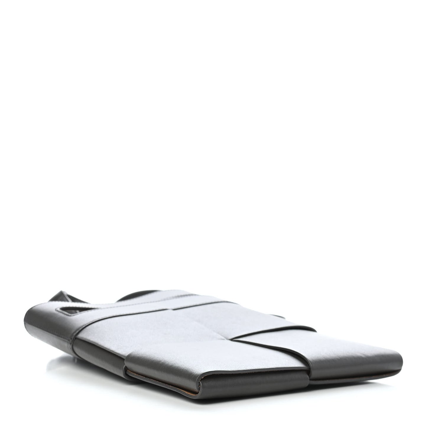 Lambskin Maxi Intrecciato Messenger Dark Grey