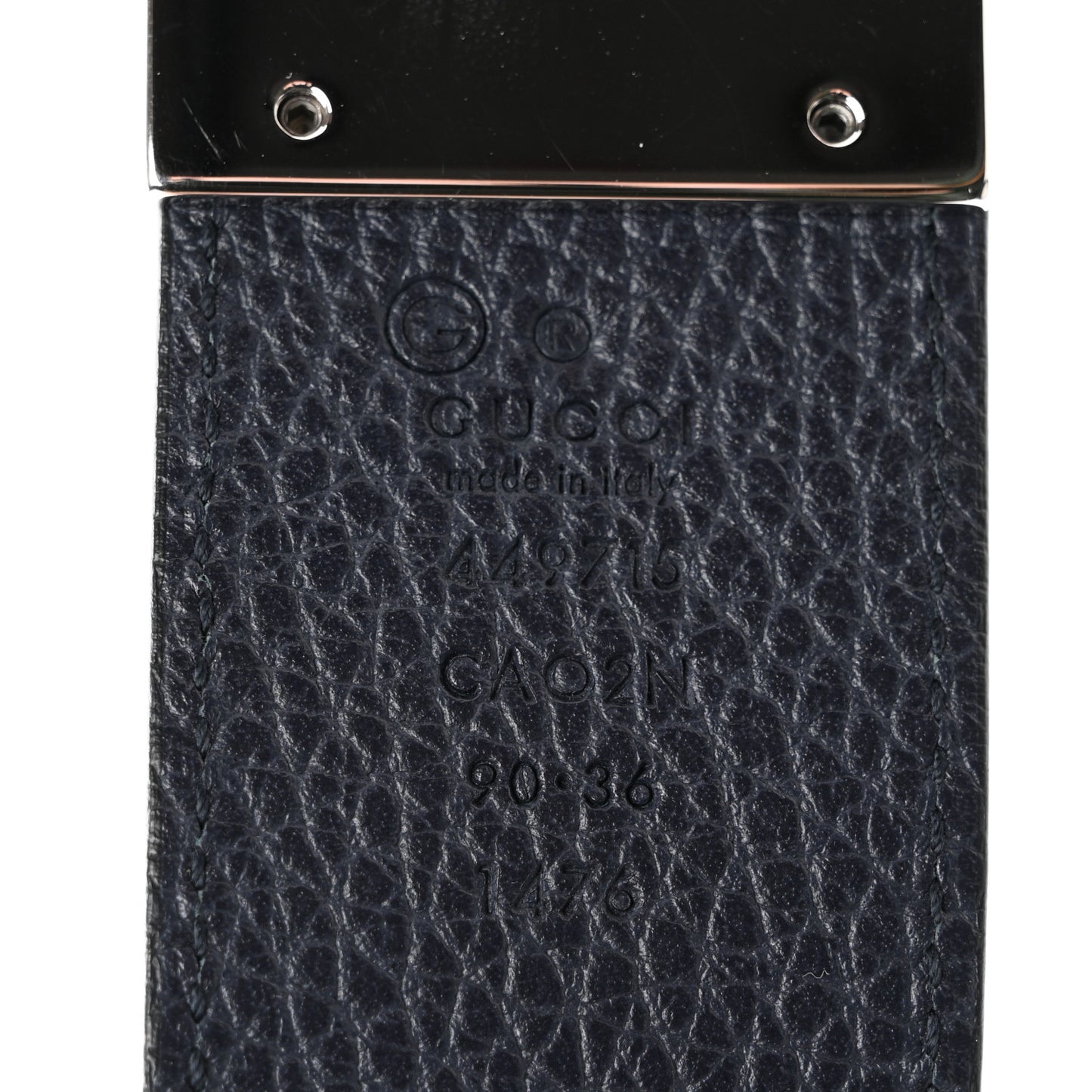 Calfskin 1973 Reversible Belt 90 36 Black Navy