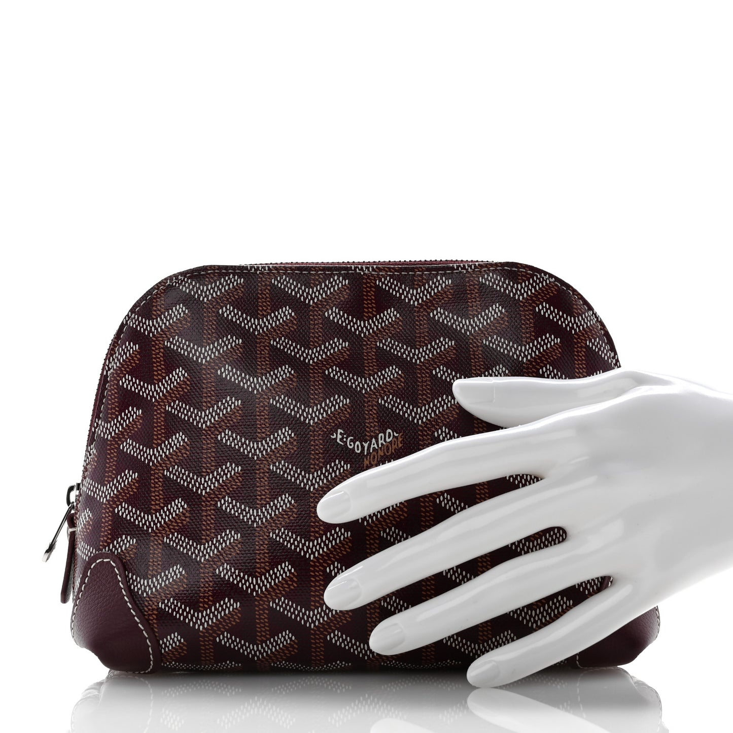 Goyardine Vendome Toiletry Pouch Burgundy