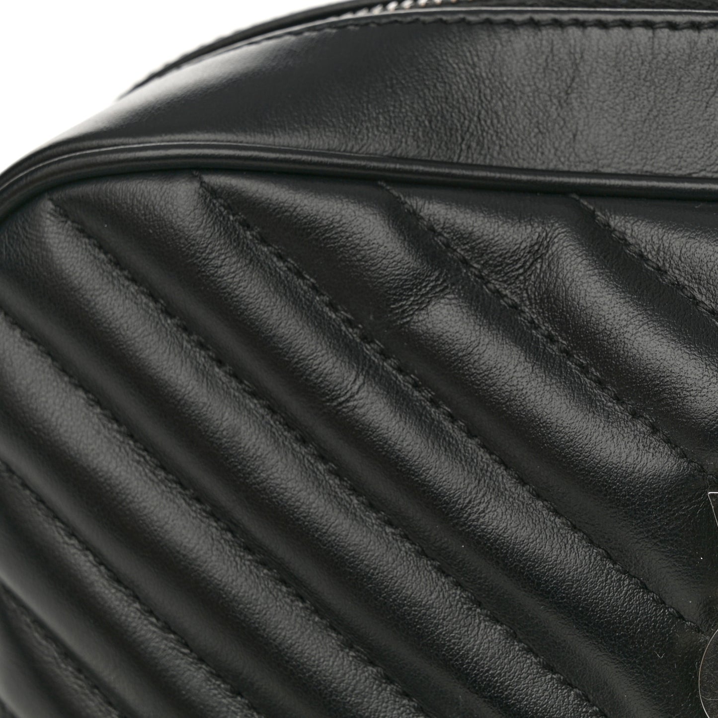 Calfskin Matelasse Monogram Lou Camera Bag Black