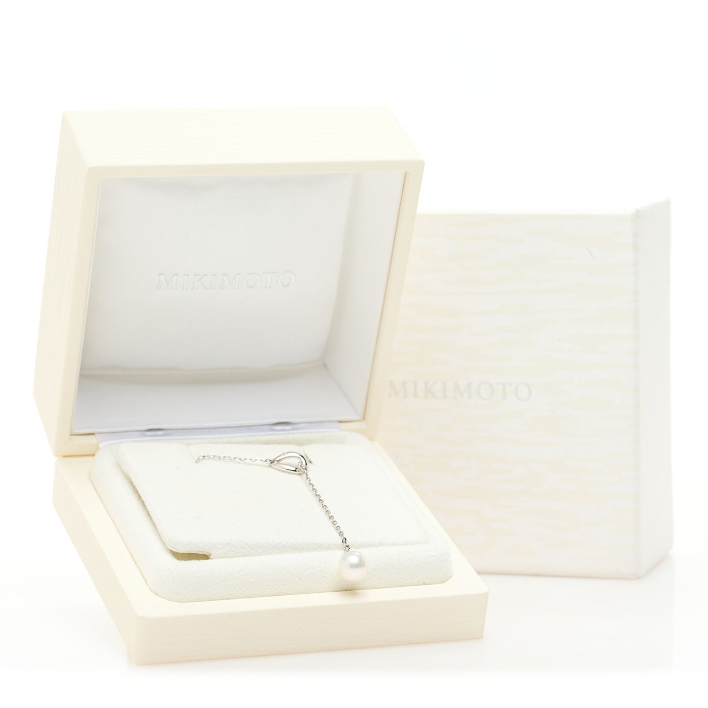 Silver Akoya Cultured Pearl 9mm Lariat Necklace